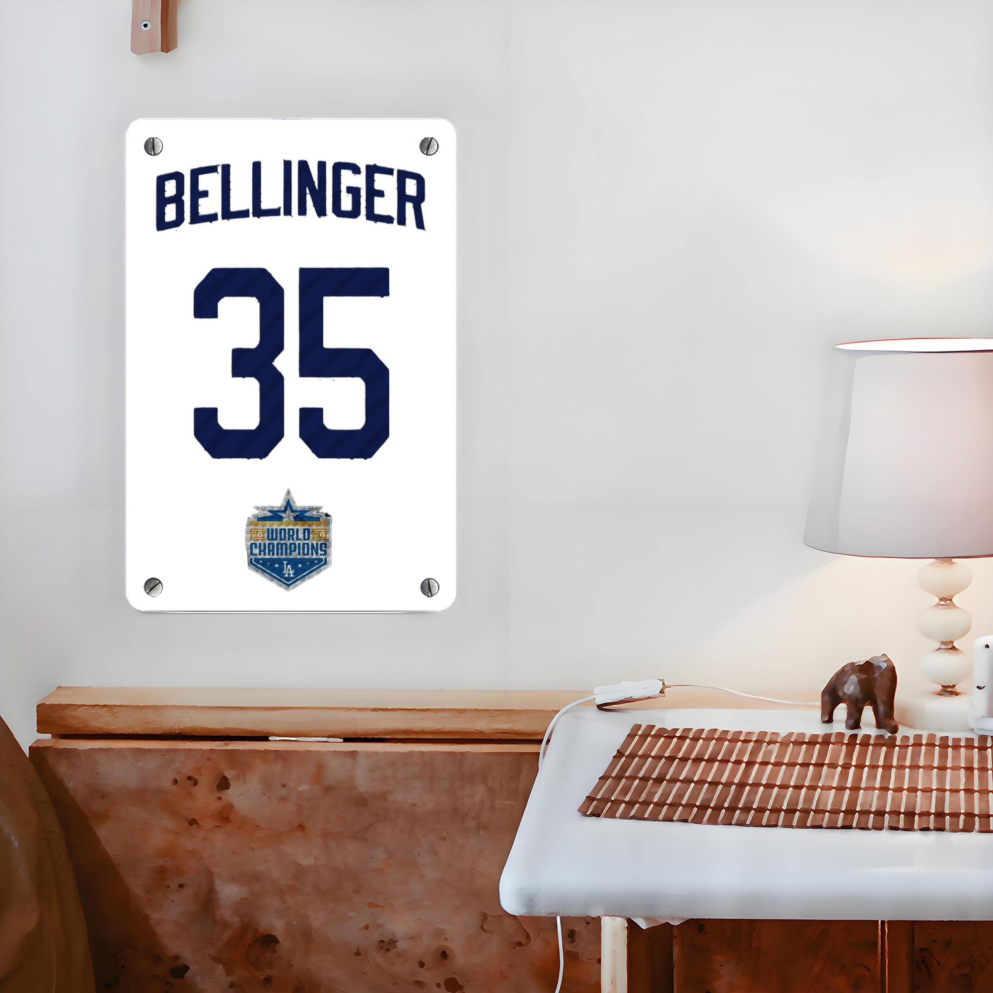 Cody Bellinger 2 Metal Tin Sign 8x12inch - High-Quality Full-Print Decorative Wall Art, Durable Rust-Resistant Metal Plaque For Living Room, Bedroom, Kitchen, Office, Bar Décor