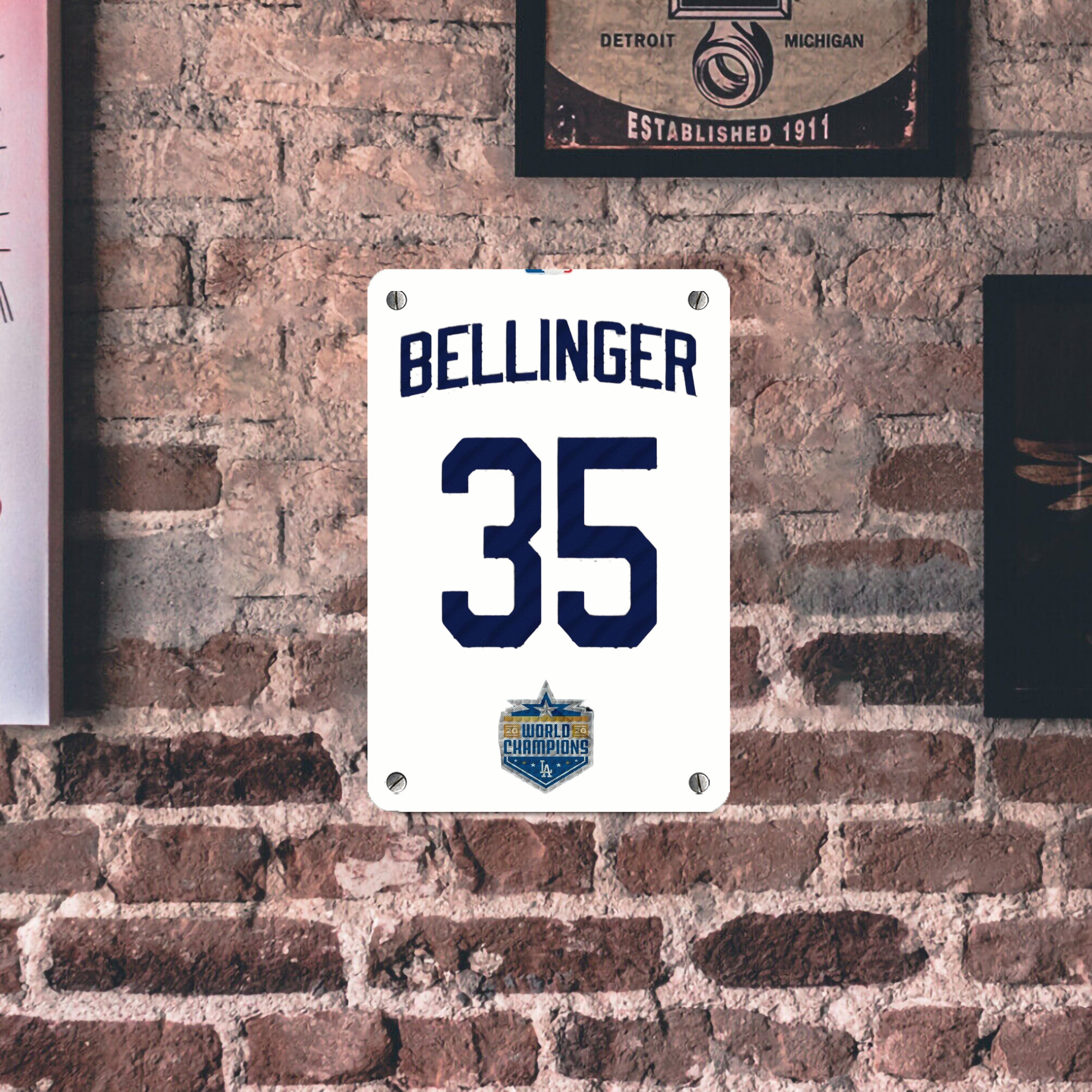 Cody Bellinger 2 Metal Tin Sign 8x12inch - High-Quality Full-Print Decorative Wall Art, Durable Rust-Resistant Metal Plaque For Living Room, Bedroom, Kitchen, Office, Bar Décor