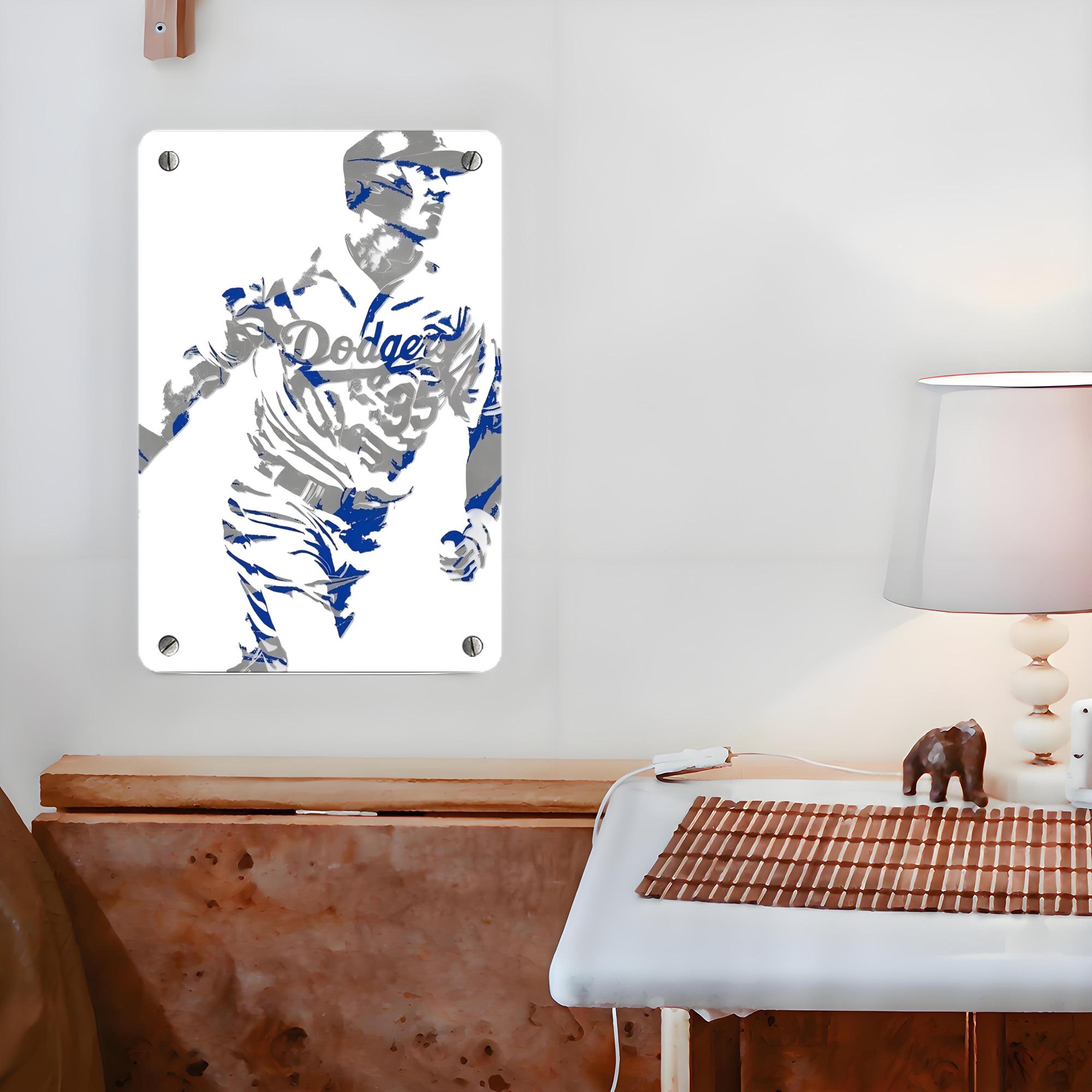 Cody Bellinger 5 Metal Tin Sign 8x12inch - High-Quality Full-Print Decorative Wall Art, Durable Rust-Resistant Metal Plaque For Living Room, Bedroom, Kitchen, Office, Bar Décor