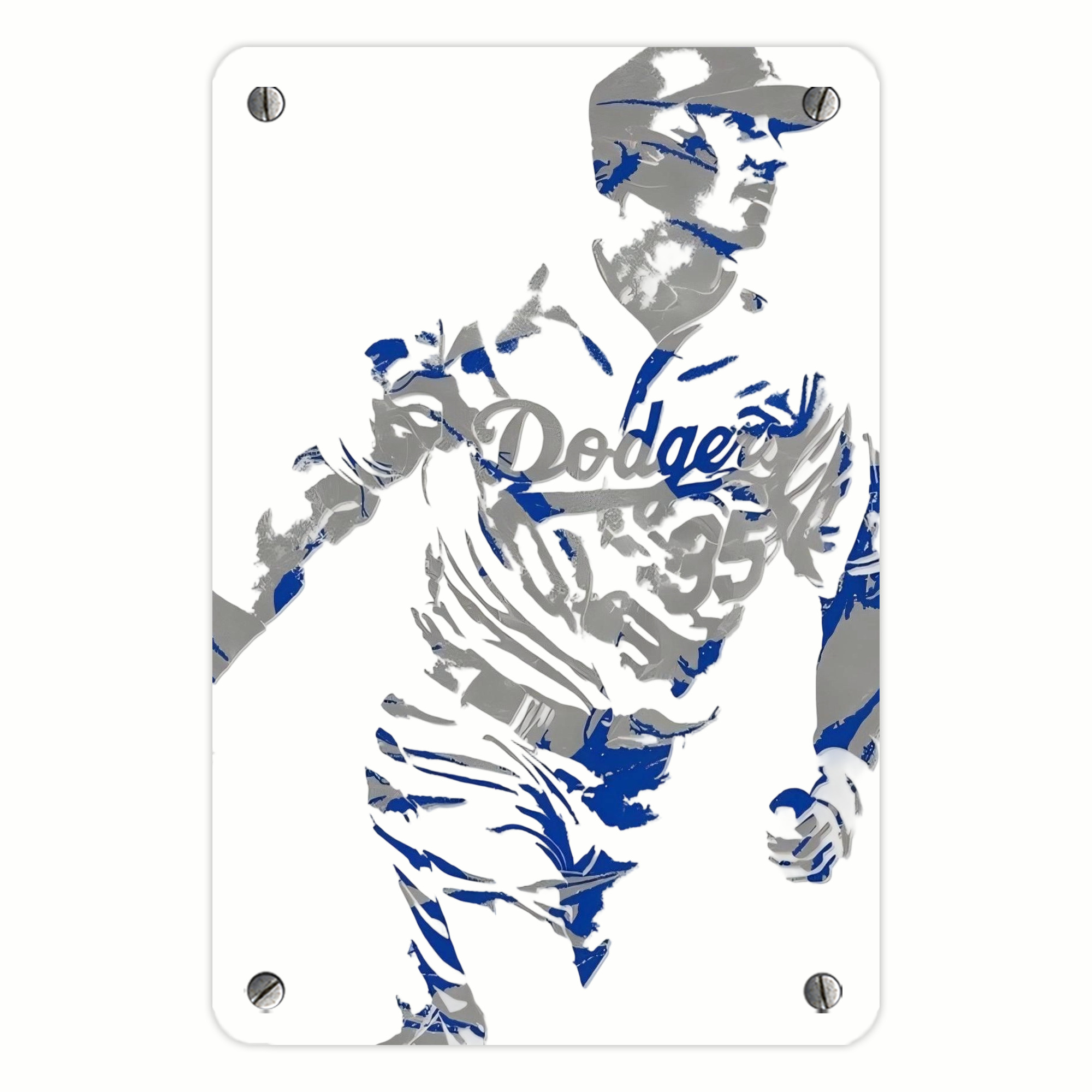 Cody Bellinger 5 Metal Tin Sign 8x12inch - High-Quality Full-Print Decorative Wall Art, Durable Rust-Resistant Metal Plaque For Living Room, Bedroom, Kitchen, Office, Bar Décor