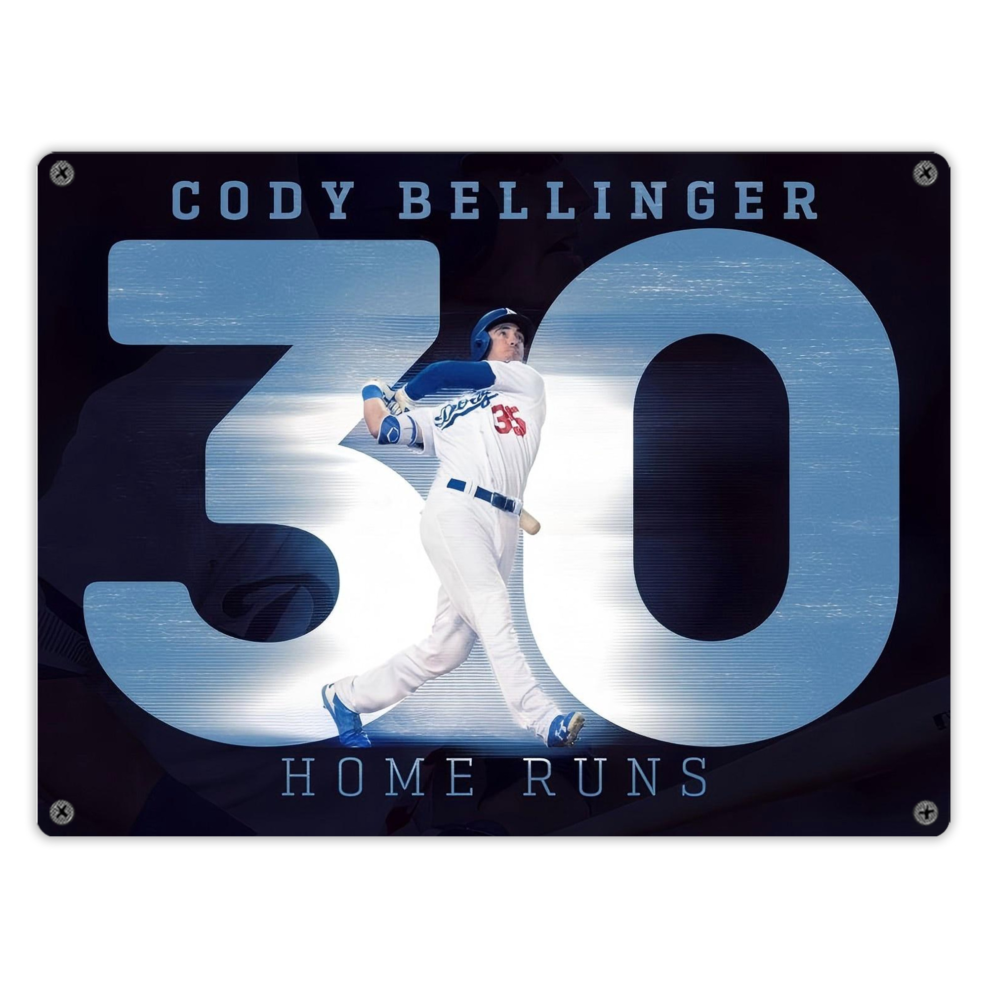 Cody Bellinger 2 Vintage Metal Tin Sign 16x12 – Full-Print Iron Wall Decor – Durable, Fade-Resistant – Easy To Hang – Ideal For Home, Bar, Kitchen & Office Decor