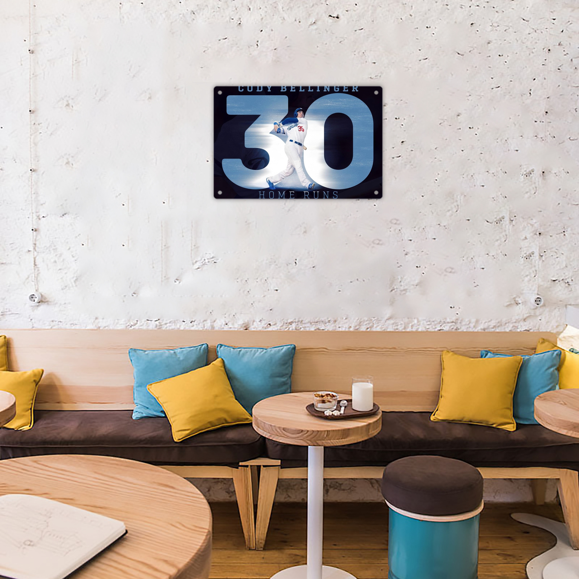 Cody Bellinger 2 Decorative Aluminum Plaque – Horizontal Design – Durable, Stylish, Easy To Install – Ideal For Home, Office, Bar, And More