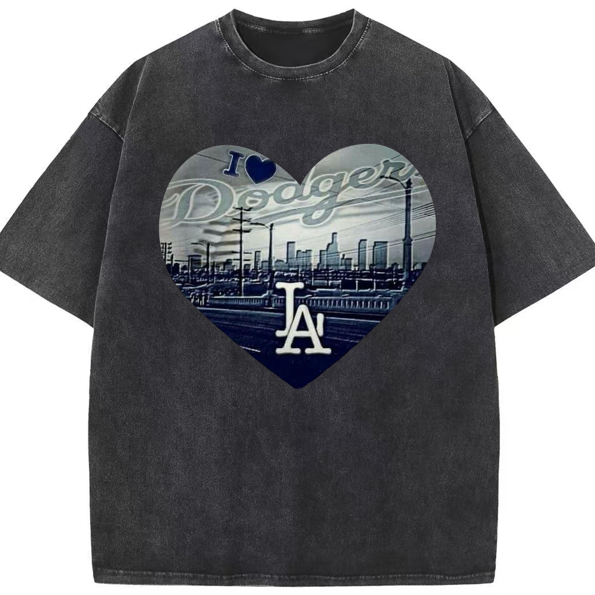  Washed Vintage Look 230g Cotton Oversized T-Shirt With Front Heat Transfer Print – Soft, Lightweight, Stylish Fit – Comfortable Casual Wear For Sports & Everyday Use