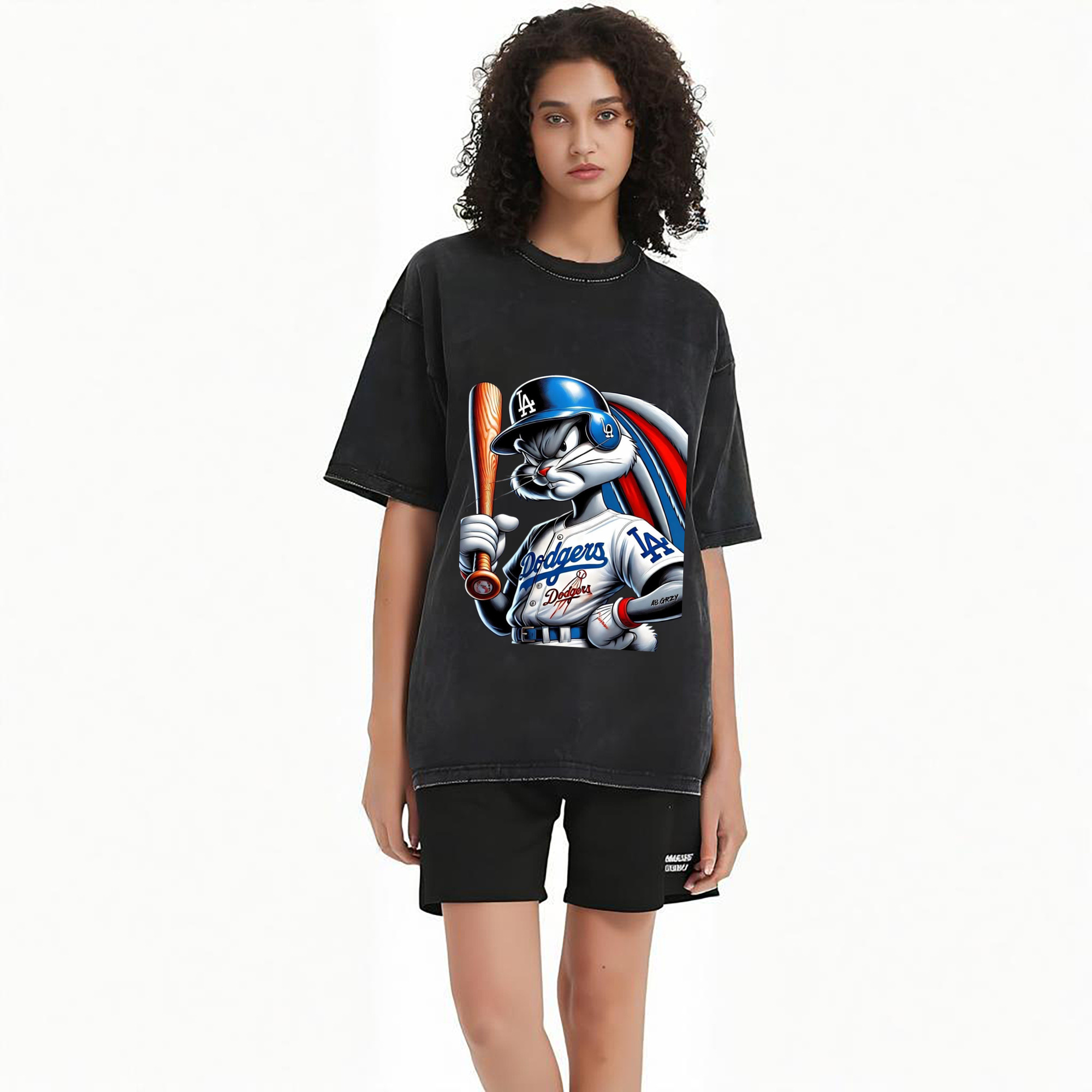  Washed Vintage Look 230g Cotton Oversized T-Shirt With Front Heat Transfer Print – Soft, Lightweight, Stylish Fit – Comfortable Casual Wear For Sports & Everyday Use