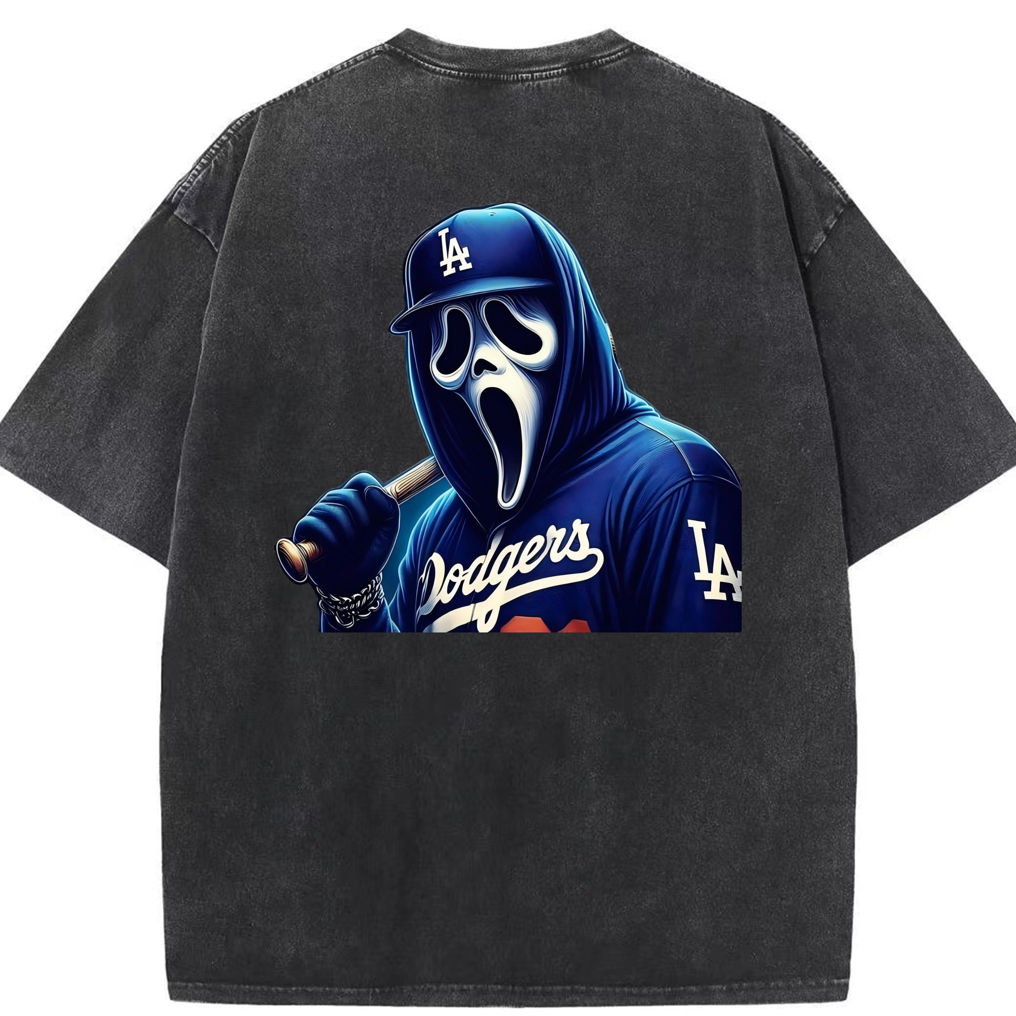  Washed Vintage 230g Cotton Oversized T-Shirt With Back Heat Transfer Print – Soft, Lightweight & Stylish – Comfortable Casual Wear For Sports & Everyday Use