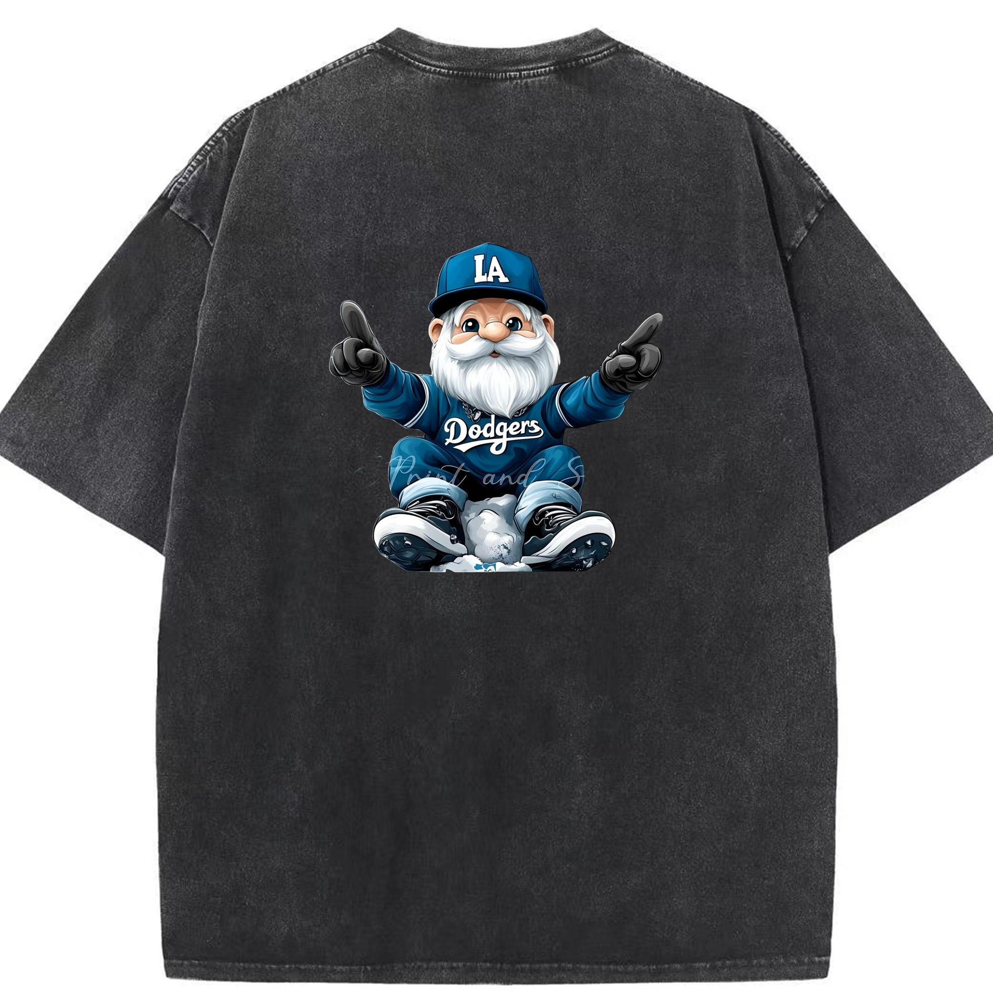  Washed Vintage 230g Cotton Oversized T-Shirt With Back Heat Transfer Print – Soft, Lightweight & Stylish – Comfortable Casual Wear For Sports & Everyday Use