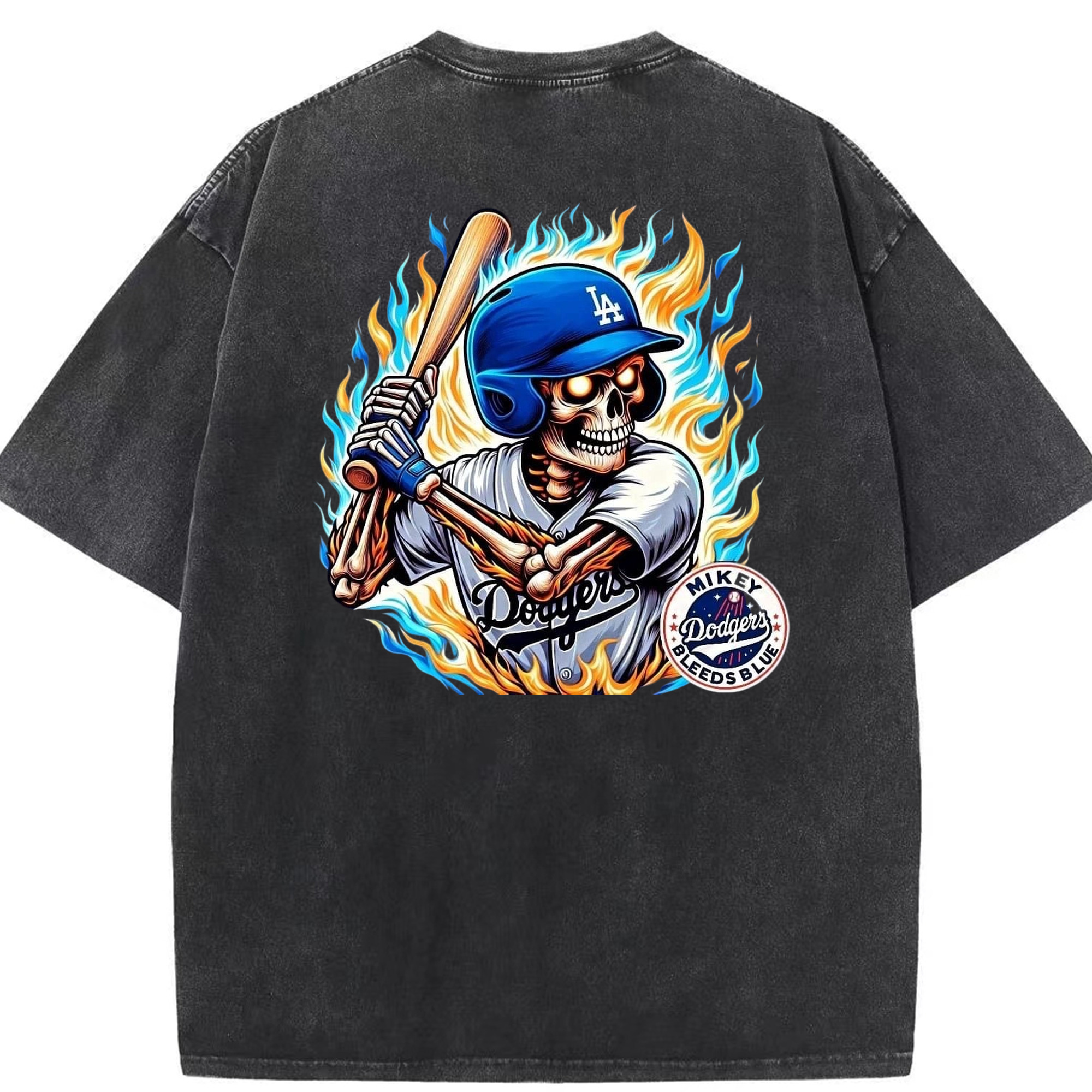  Washed Vintage 230g Cotton Oversized T-Shirt With Back Heat Transfer Print – Soft, Lightweight & Stylish – Comfortable Casual Wear For Sports & Everyday Use