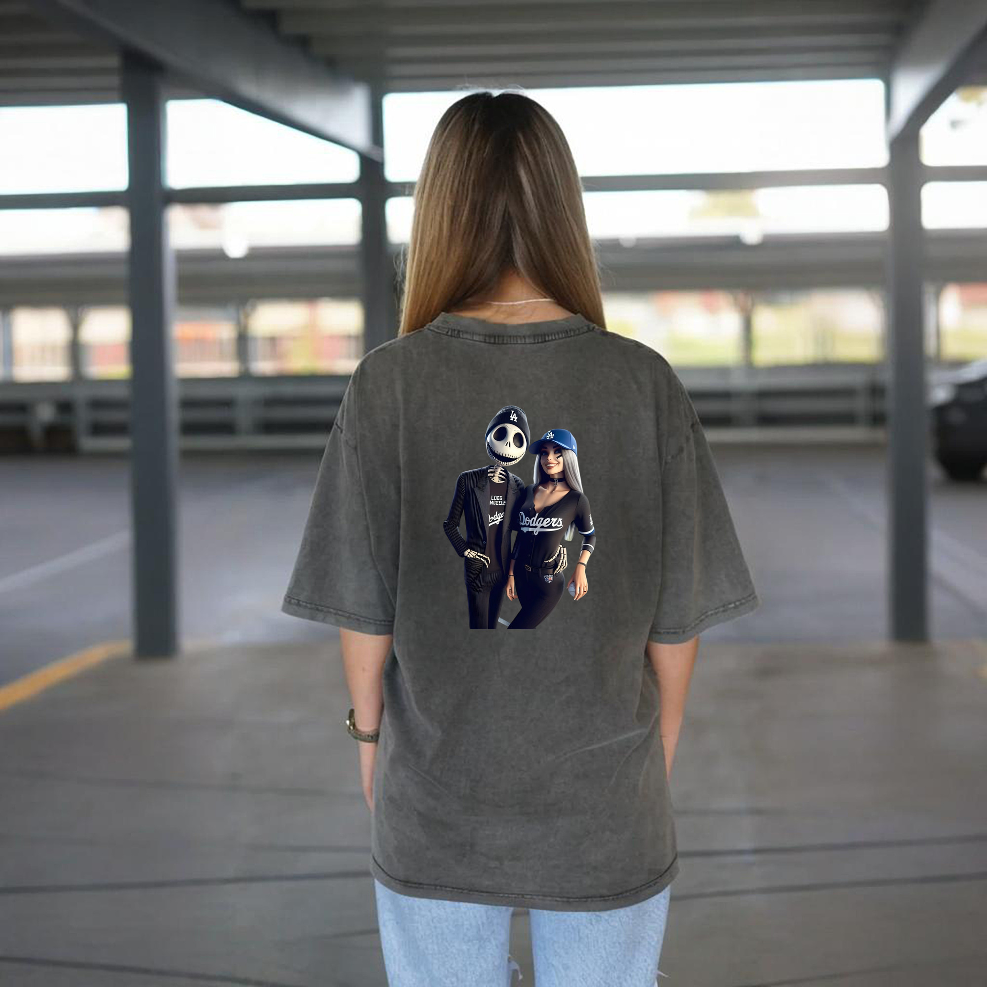  Washed Vintage 230g Cotton Oversized T-Shirt With Back Heat Transfer Print – Soft, Lightweight & Stylish – Comfortable Casual Wear For Sports & Everyday Use