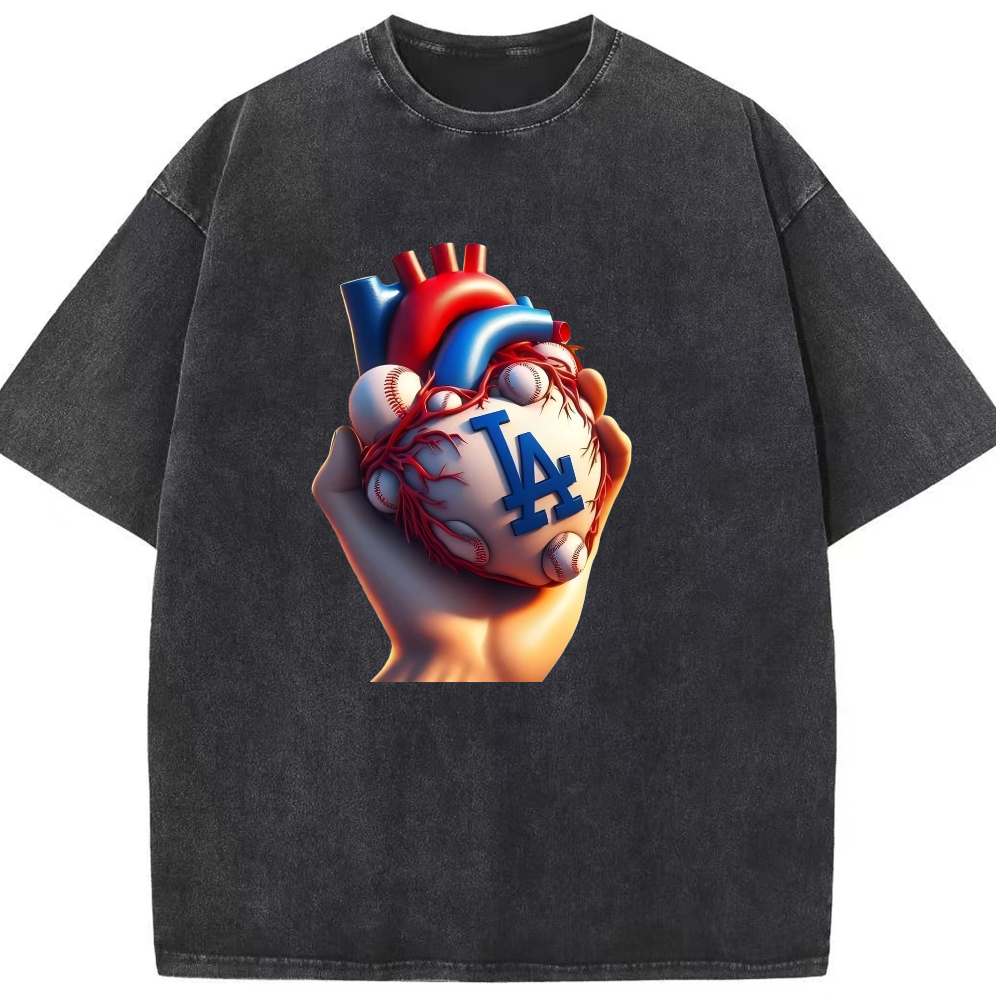  Washed Vintage Look 230g Cotton Oversized T-Shirt With Front Heat Transfer Print – Soft, Lightweight, Stylish Fit – Comfortable Casual Wear For Sports & Everyday Use