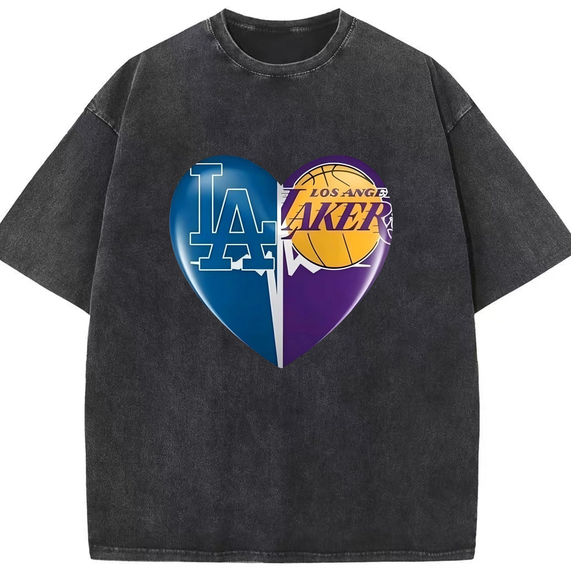  Washed Vintage Look 230g Cotton Oversized T-Shirt With Front Heat Transfer Print – Soft, Lightweight, Stylish Fit – Comfortable Casual Wear For Sports & Everyday Use