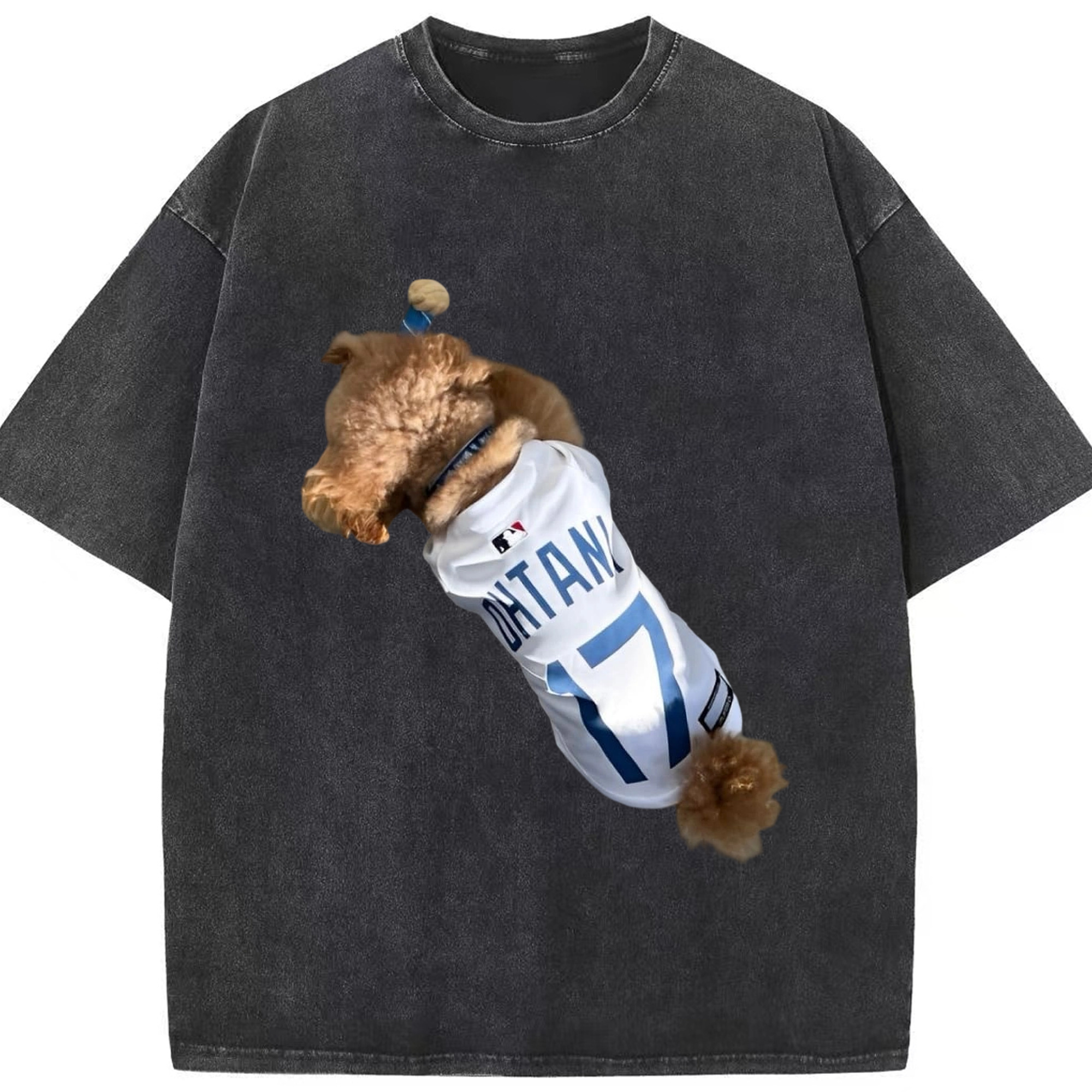  Washed Vintage Look 230g Cotton Oversized T-Shirt With Front Heat Transfer Print – Soft, Lightweight, Stylish Fit – Comfortable Casual Wear For Sports & Everyday Use