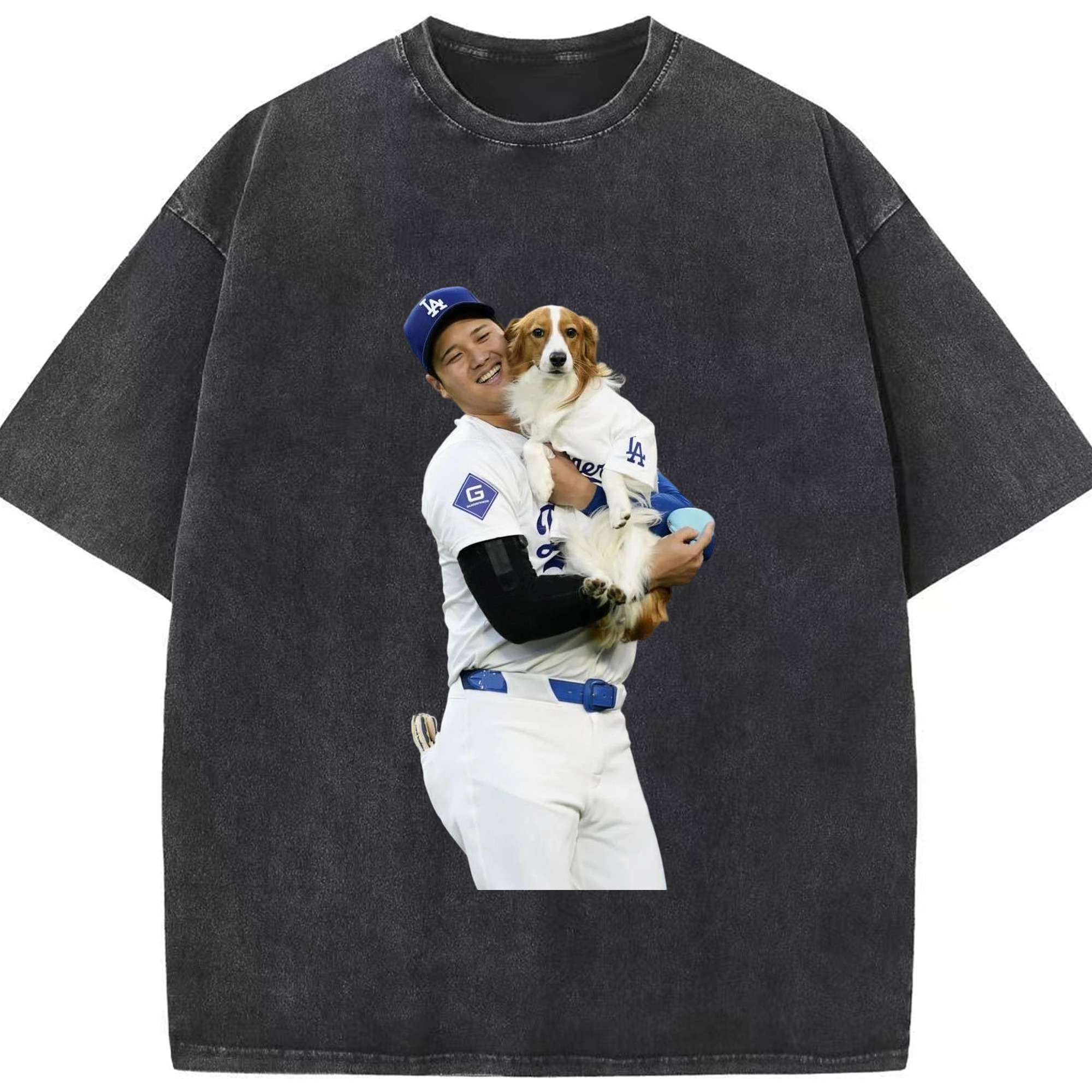  Washed Vintage Look 230g Cotton Oversized T-Shirt With Front Heat Transfer Print – Soft, Lightweight, Stylish Fit – Comfortable Casual Wear For Sports & Everyday Use