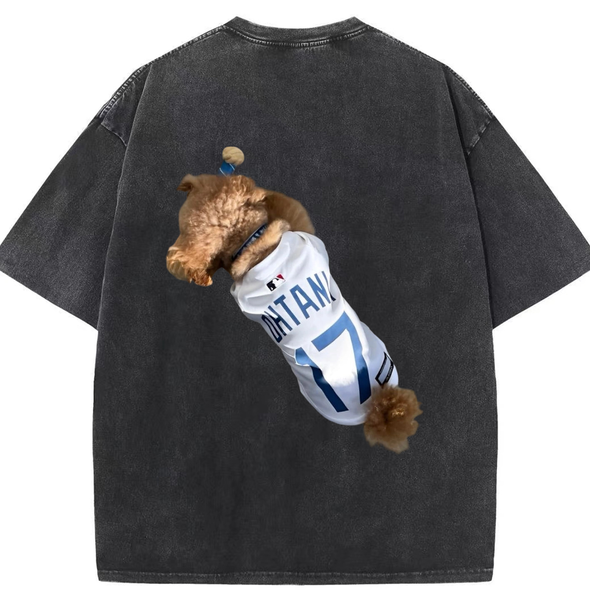  Washed Vintage 230g Cotton Oversized T-Shirt With Back Heat Transfer Print – Soft, Lightweight & Stylish – Comfortable Casual Wear For Sports & Everyday Use