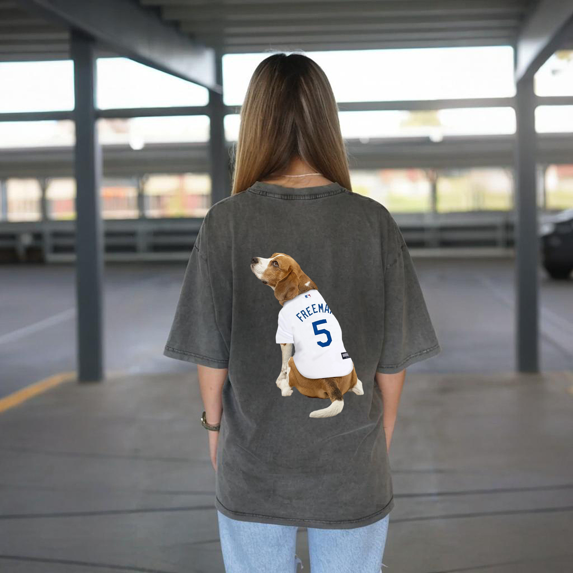  Washed Vintage 230g Cotton Oversized T-Shirt With Back Heat Transfer Print – Soft, Lightweight & Stylish – Comfortable Casual Wear For Sports & Everyday Use