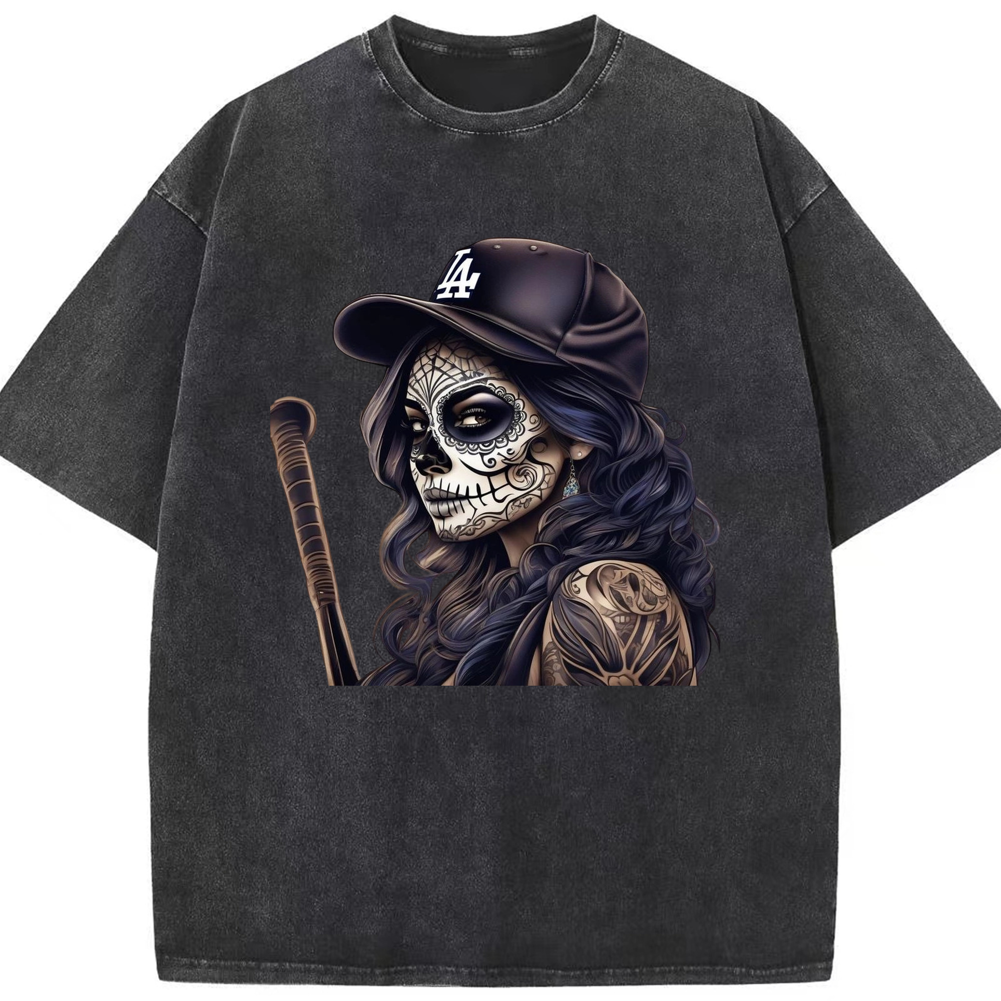  Washed Vintage Look 230g Cotton Oversized T-Shirt With Front Heat Transfer Print – Soft, Lightweight, Stylish Fit – Comfortable Casual Wear For Sports & Everyday Use