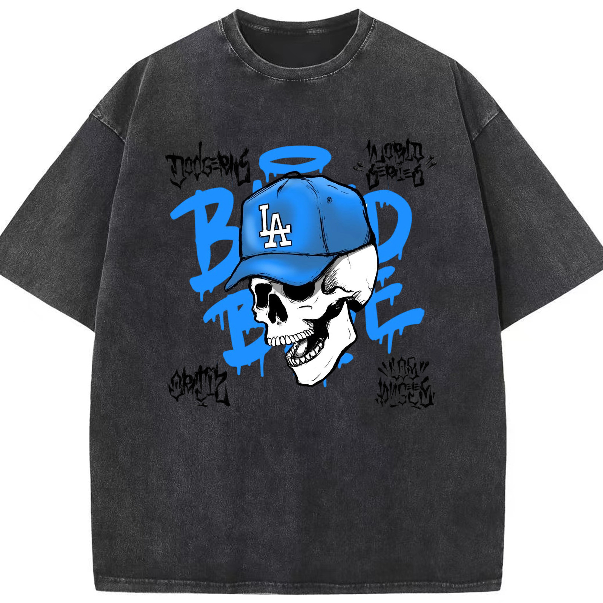  Washed Vintage Look 230g Cotton Oversized T-Shirt With Front Heat Transfer Print – Soft, Lightweight, Stylish Fit – Comfortable Casual Wear For Sports & Everyday Use