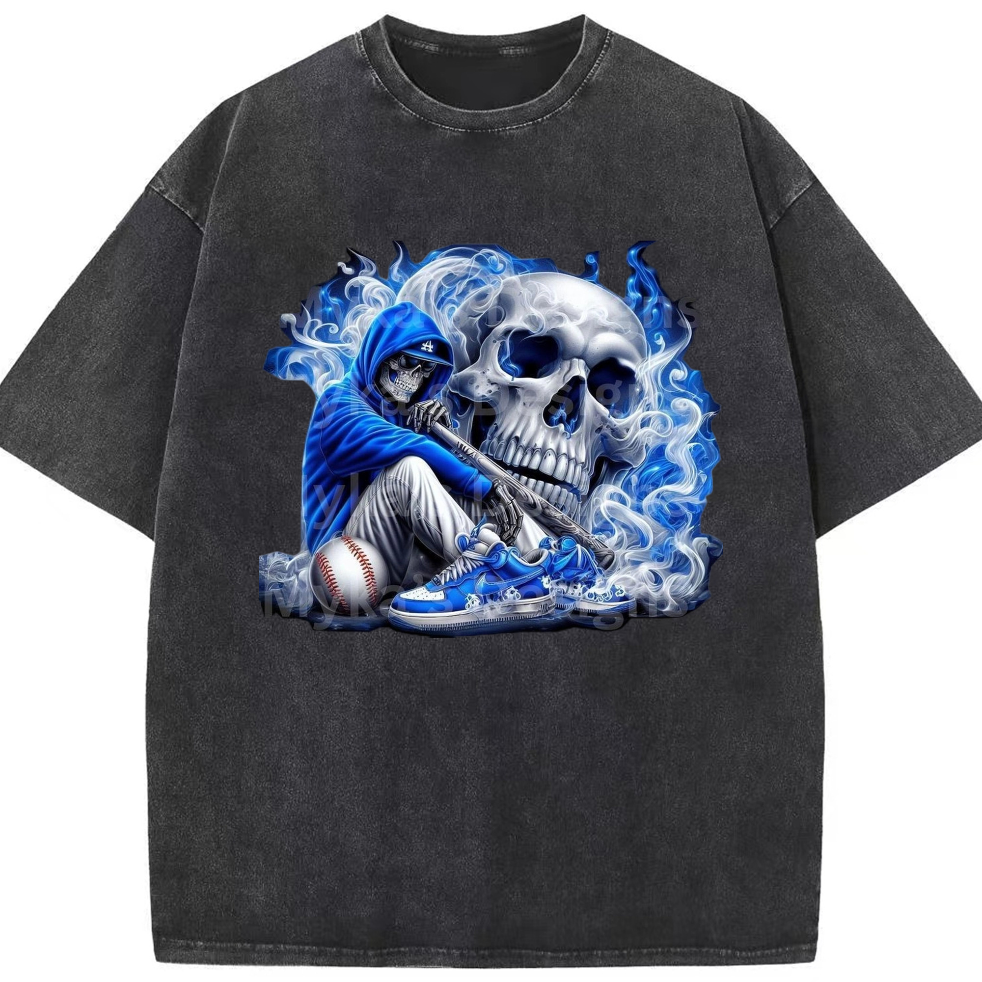  Washed Vintage Look 230g Cotton Oversized T-Shirt With Front Heat Transfer Print – Soft, Lightweight, Stylish Fit – Comfortable Casual Wear For Sports & Everyday Use