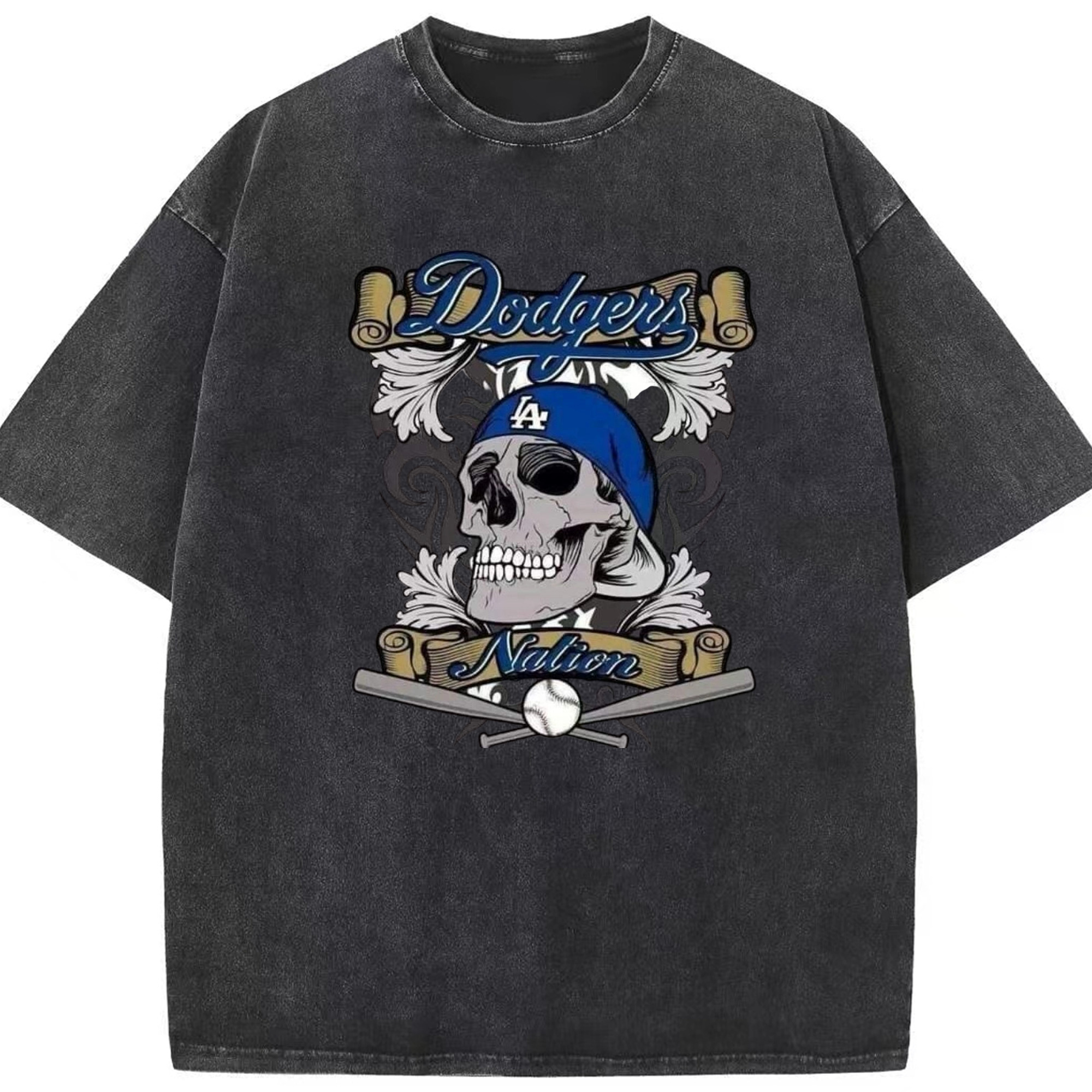  Washed Vintage Look 230g Cotton Oversized T-Shirt With Front Heat Transfer Print – Soft, Lightweight, Stylish Fit – Comfortable Casual Wear For Sports & Everyday Use