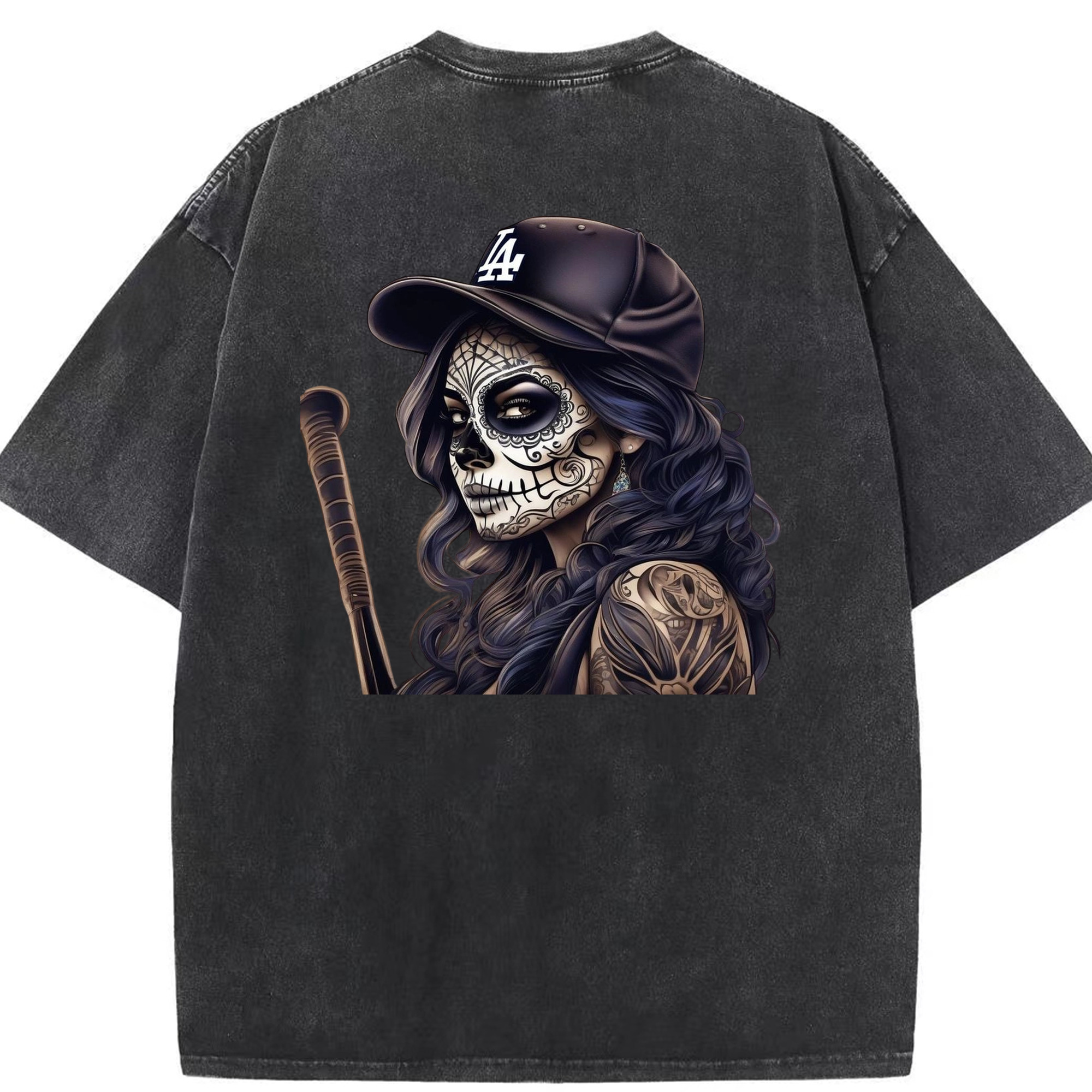  Washed Vintage 230g Cotton Oversized T-Shirt With Back Heat Transfer Print – Soft, Lightweight & Stylish – Comfortable Casual Wear For Sports & Everyday Use