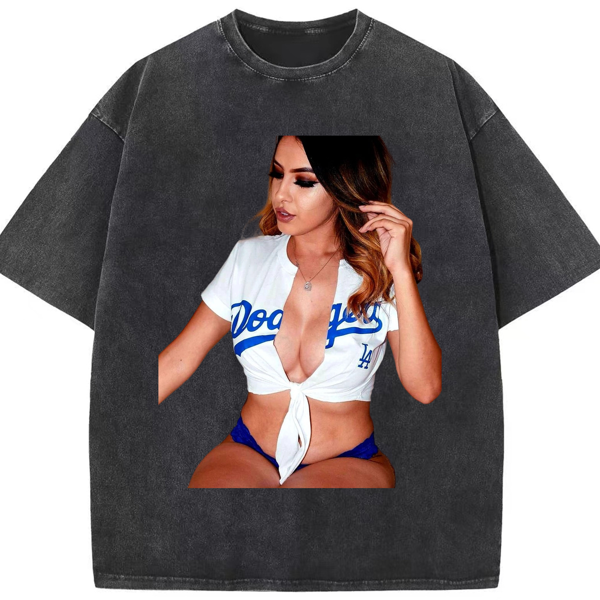  Washed Vintage Look 230g Cotton Oversized T-Shirt With Front Heat Transfer Print – Soft, Lightweight, Stylish Fit – Comfortable Casual Wear For Sports & Everyday Use