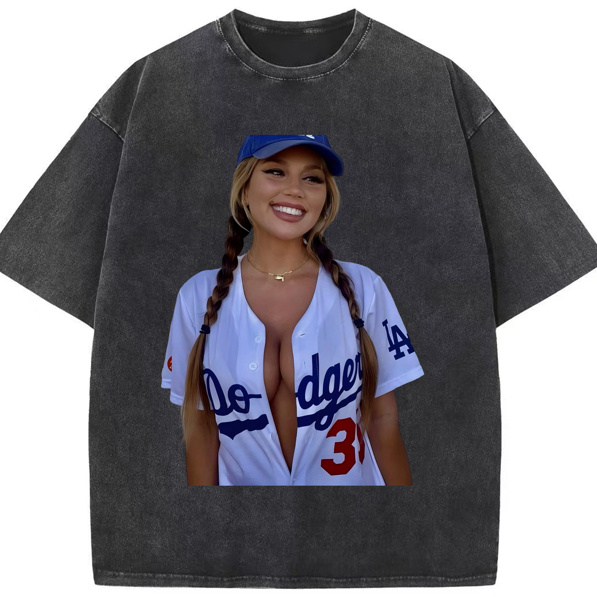  Washed Vintage Look 230g Cotton Oversized T-Shirt With Front Heat Transfer Print – Soft, Lightweight, Stylish Fit – Comfortable Casual Wear For Sports & Everyday Use