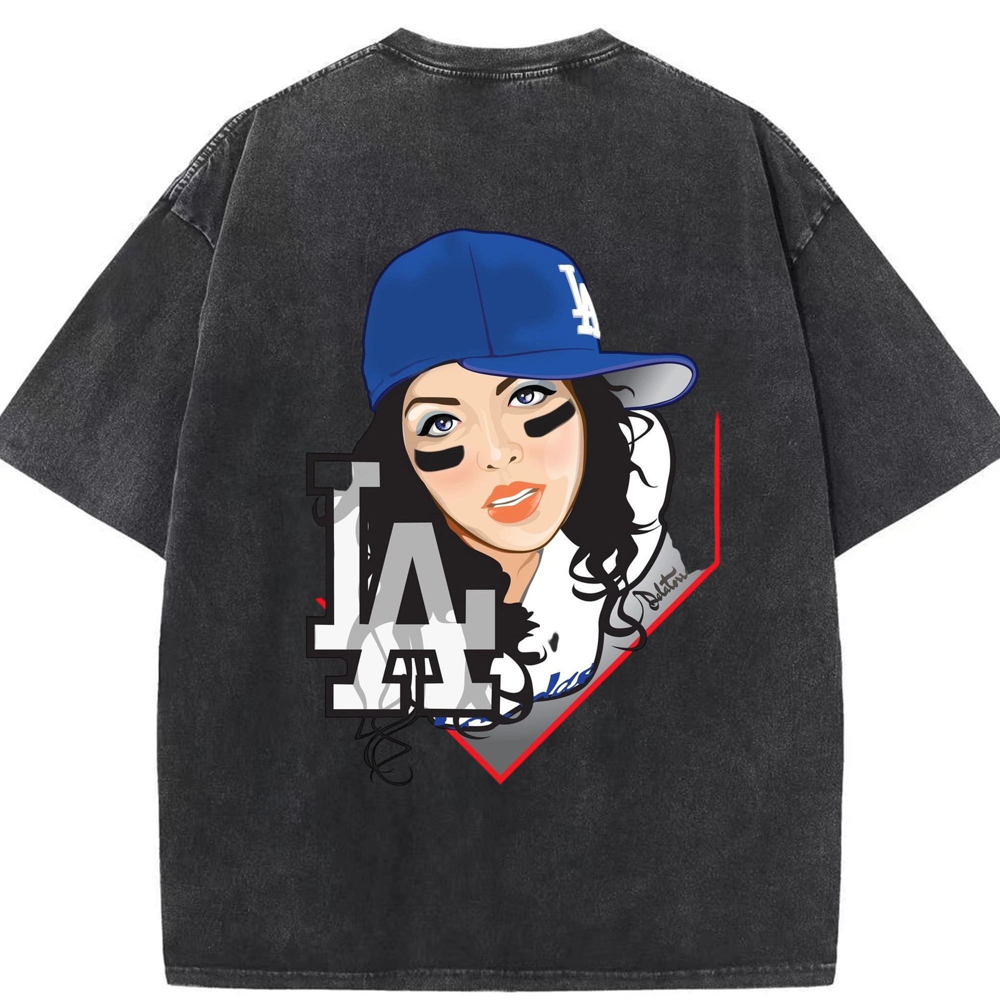  Washed Vintage 230g Cotton Oversized T-Shirt With Back Heat Transfer Print – Soft, Lightweight & Stylish – Comfortable Casual Wear For Sports & Everyday Use