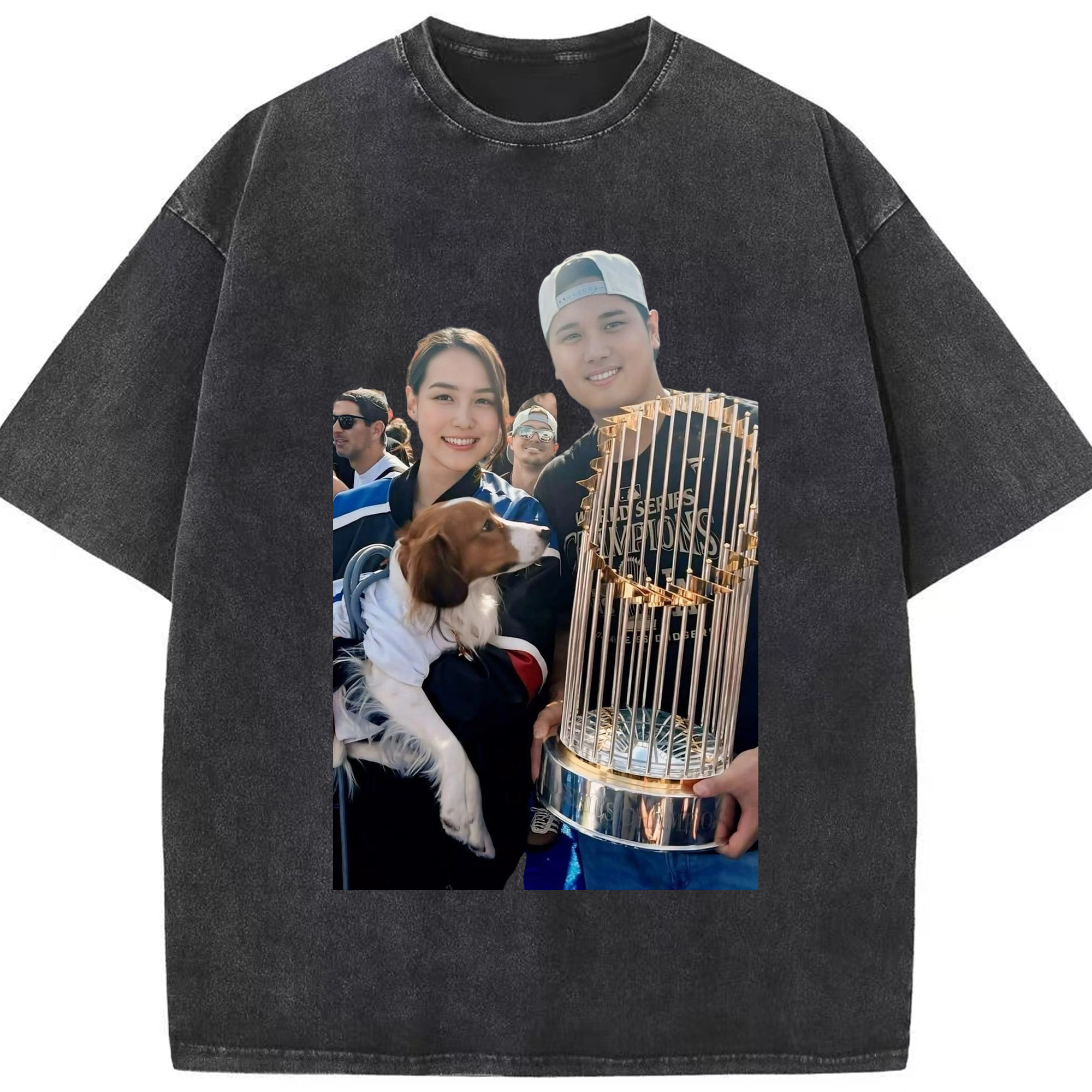  Washed Vintage Look 230g Cotton Oversized T-Shirt With Front Heat Transfer Print – Soft, Lightweight, Stylish Fit – Comfortable Casual Wear For Sports & Everyday Use