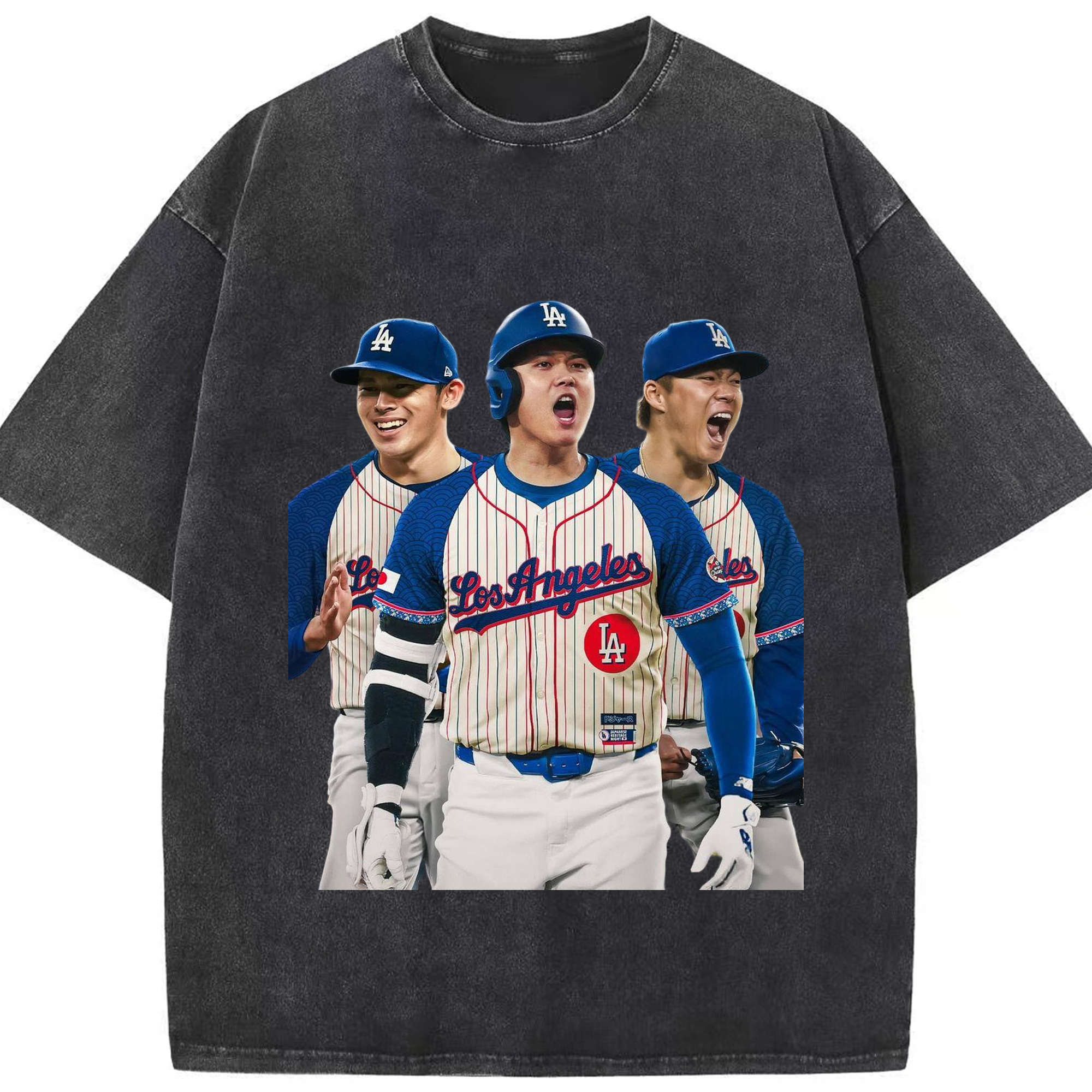  Washed Vintage Look 230g Cotton Oversized T-Shirt With Front Heat Transfer Print – Soft, Lightweight, Stylish Fit – Comfortable Casual Wear For Sports & Everyday Use