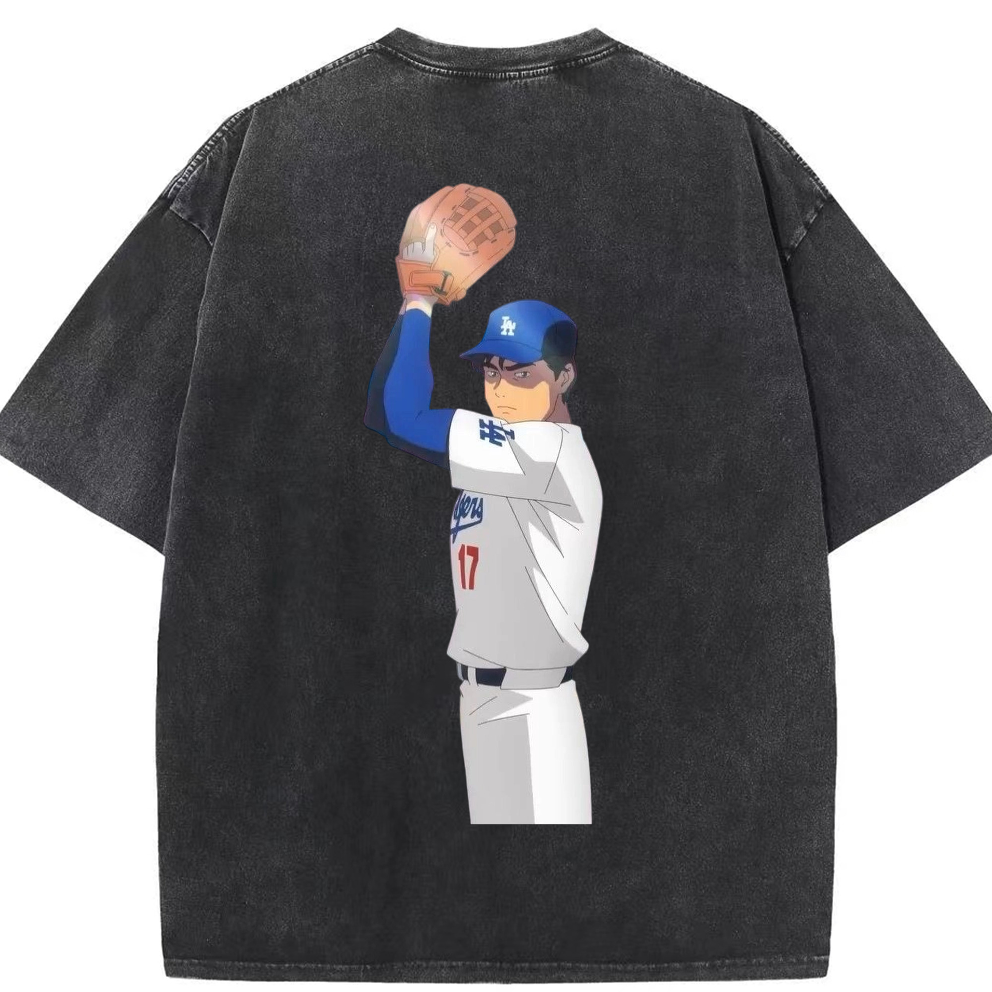  Washed Vintage 230g Cotton Oversized T-Shirt With Back Heat Transfer Print – Soft, Lightweight & Stylish – Comfortable Casual Wear For Sports & Everyday Use