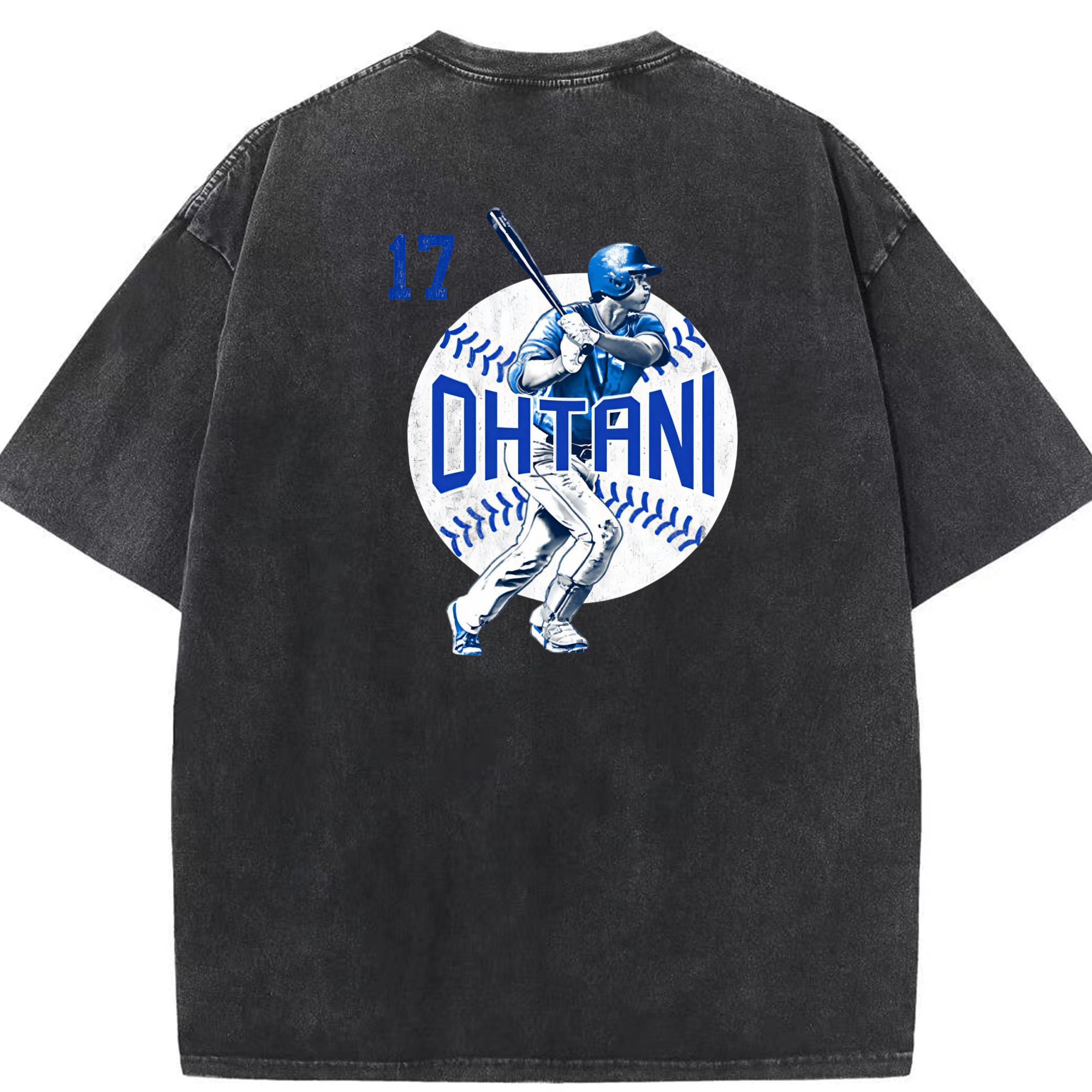  Washed Vintage 230g Cotton Oversized T-Shirt With Back Heat Transfer Print – Soft, Lightweight & Stylish – Comfortable Casual Wear For Sports & Everyday Use