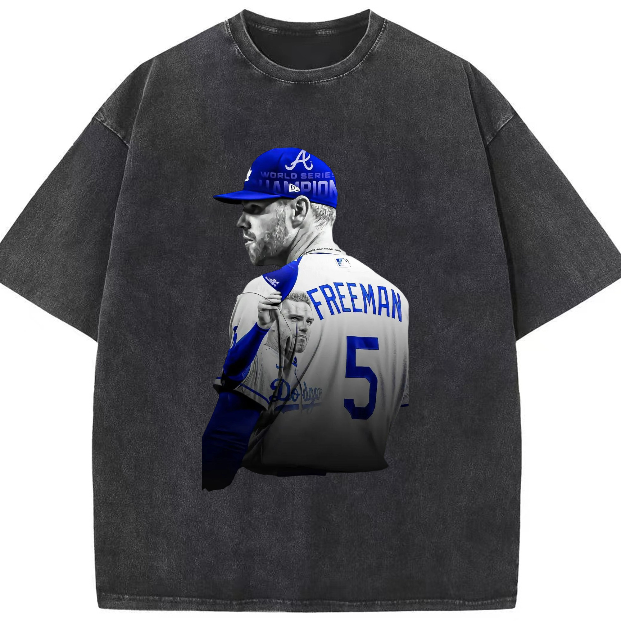  Washed Vintage Look 230g Cotton Oversized T-Shirt With Front Heat Transfer Print – Soft, Lightweight, Stylish Fit – Comfortable Casual Wear For Sports & Everyday Use