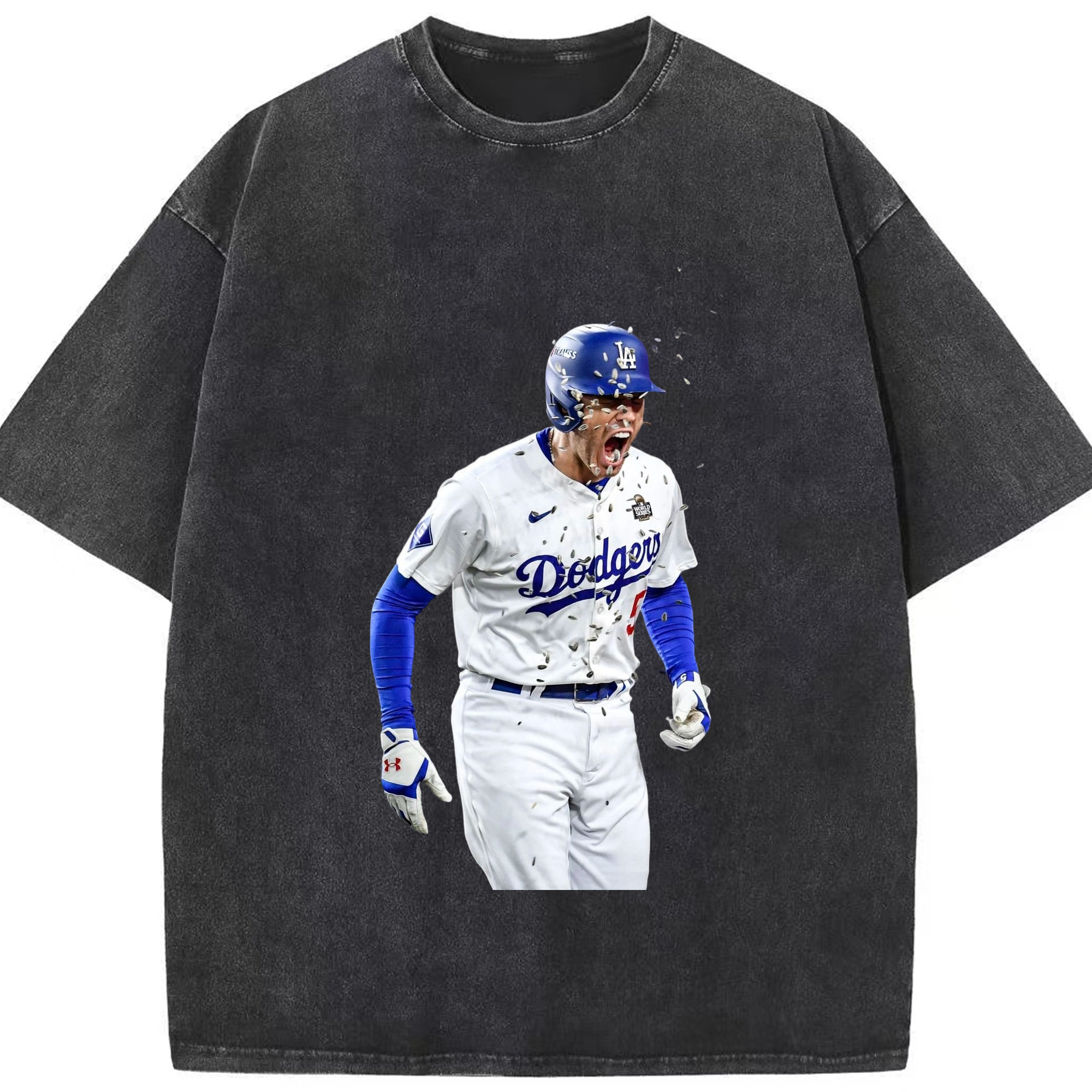  Washed Vintage Look 230g Cotton Oversized T-Shirt With Front Heat Transfer Print – Soft, Lightweight, Stylish Fit – Comfortable Casual Wear For Sports & Everyday Use