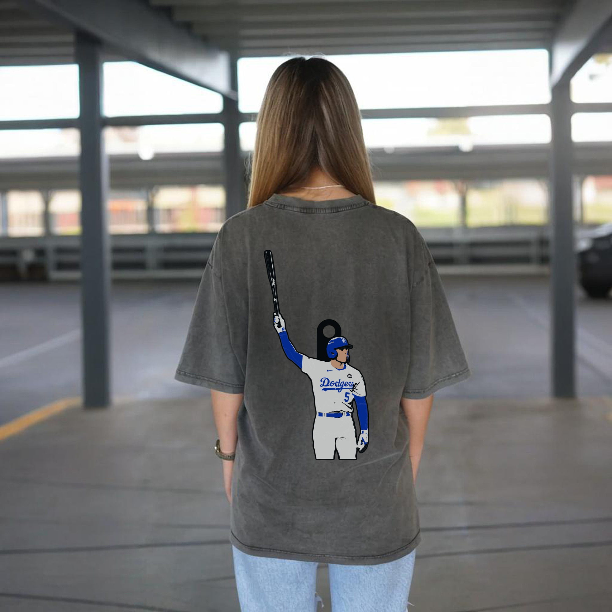  Washed Vintage 230g Cotton Oversized T-Shirt With Back Heat Transfer Print – Soft, Lightweight & Stylish – Comfortable Casual Wear For Sports & Everyday Use