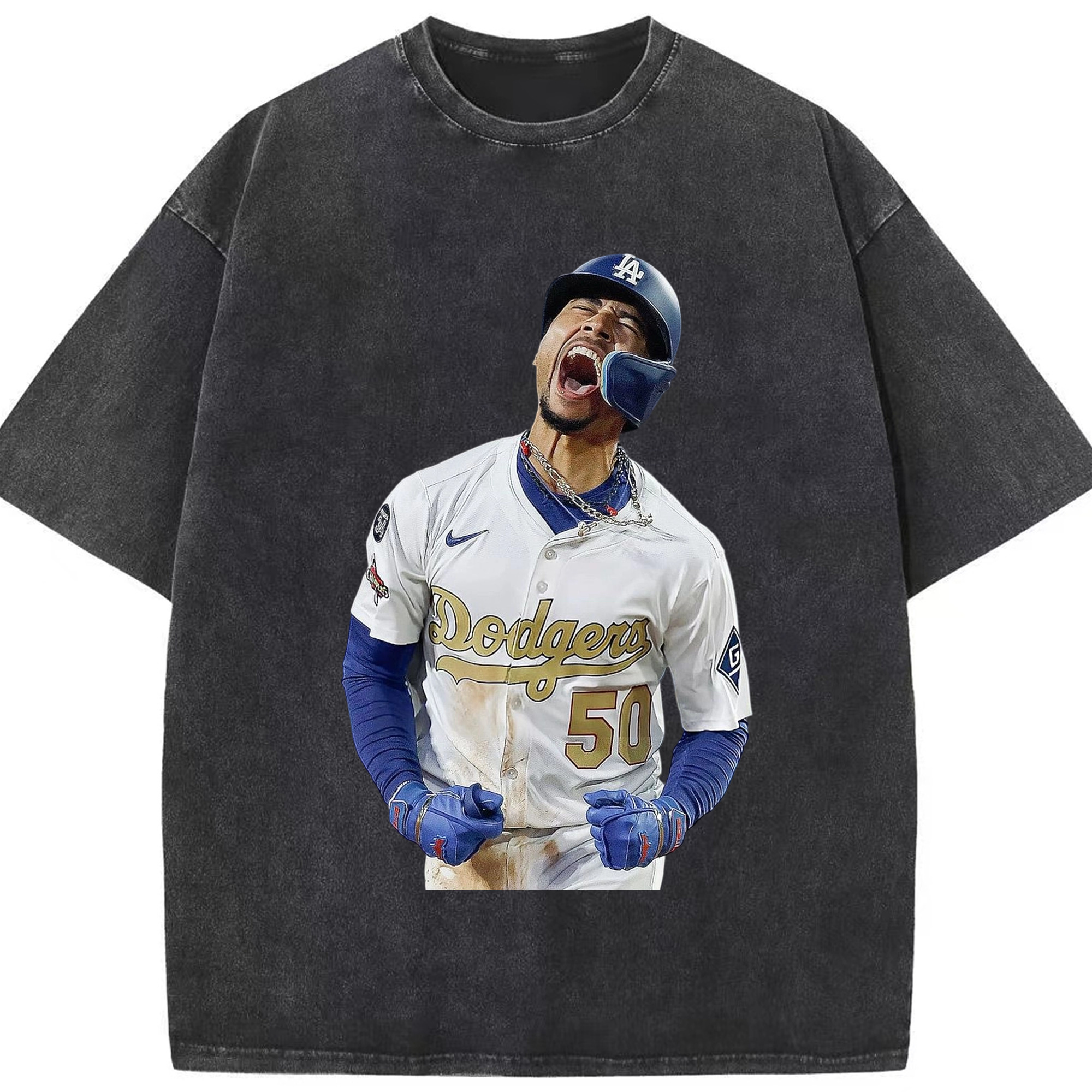  Washed Vintage Look 230g Cotton Oversized T-Shirt With Front Heat Transfer Print – Soft, Lightweight, Stylish Fit – Comfortable Casual Wear For Sports & Everyday Use