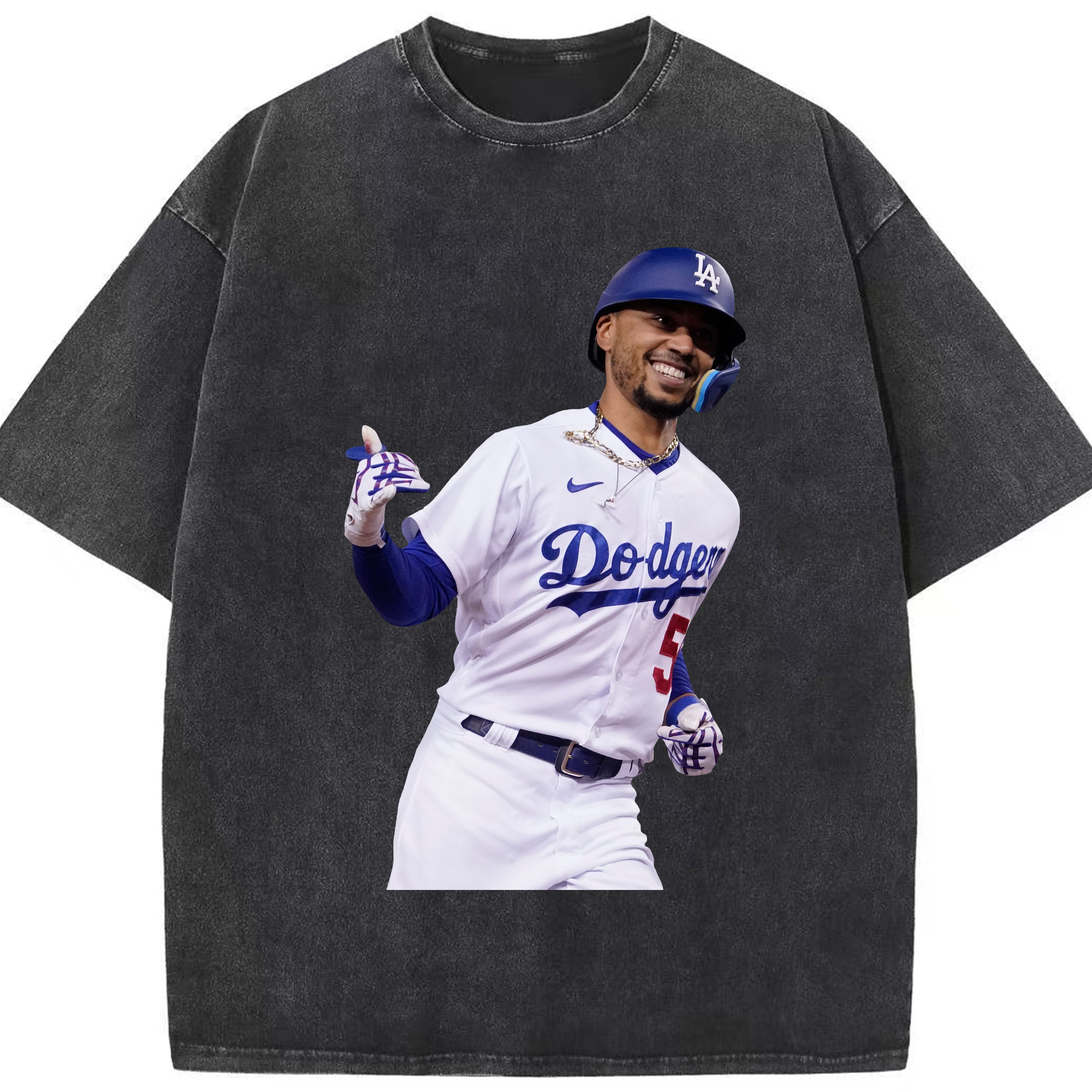  Washed Vintage Look 230g Cotton Oversized T-Shirt With Front Heat Transfer Print – Soft, Lightweight, Stylish Fit – Comfortable Casual Wear For Sports & Everyday Use