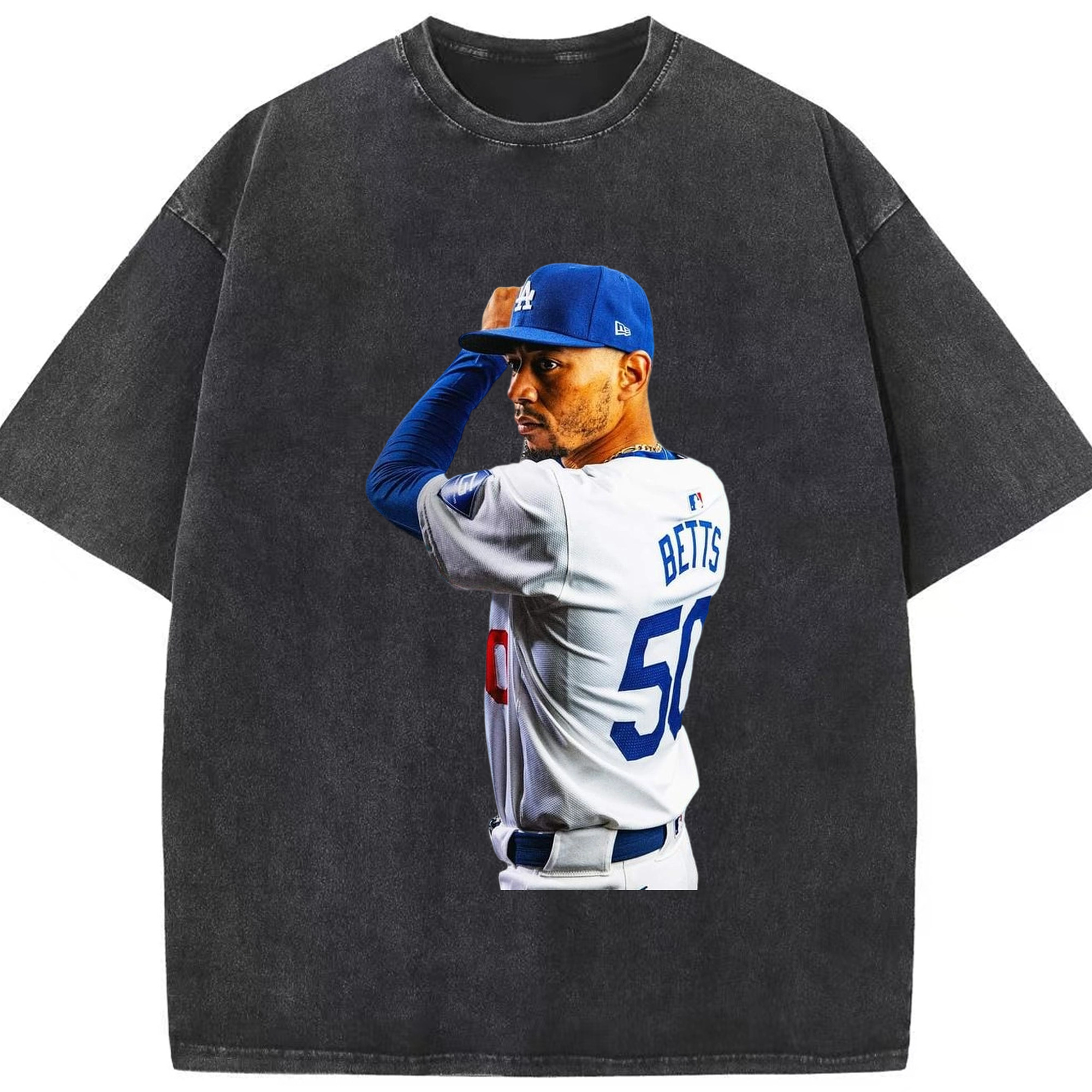  Washed Vintage Look 230g Cotton Oversized T-Shirt With Front Heat Transfer Print – Soft, Lightweight, Stylish Fit – Comfortable Casual Wear For Sports & Everyday Use