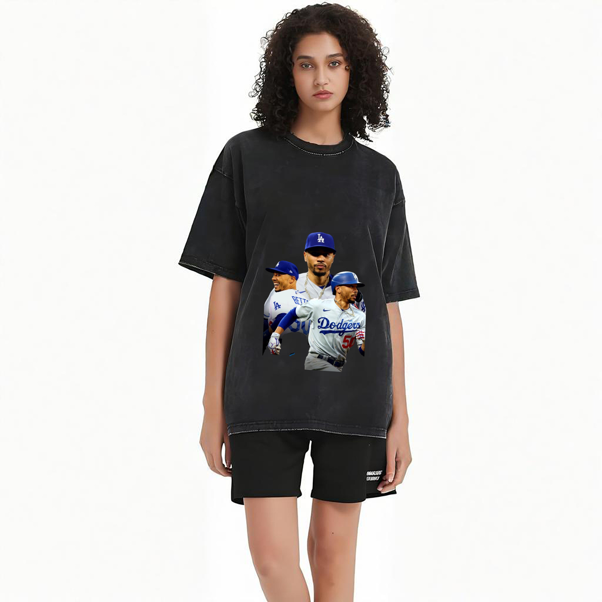  Washed Vintage Look 230g Cotton Oversized T-Shirt With Front Heat Transfer Print – Soft, Lightweight, Stylish Fit – Comfortable Casual Wear For Sports & Everyday Use