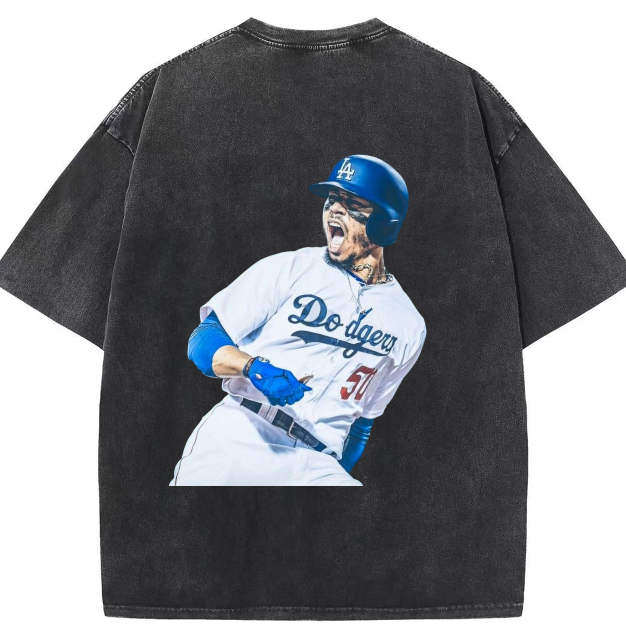  Washed Vintage 230g Cotton Oversized T-Shirt With Back Heat Transfer Print – Soft, Lightweight & Stylish – Comfortable Casual Wear For Sports & Everyday Use