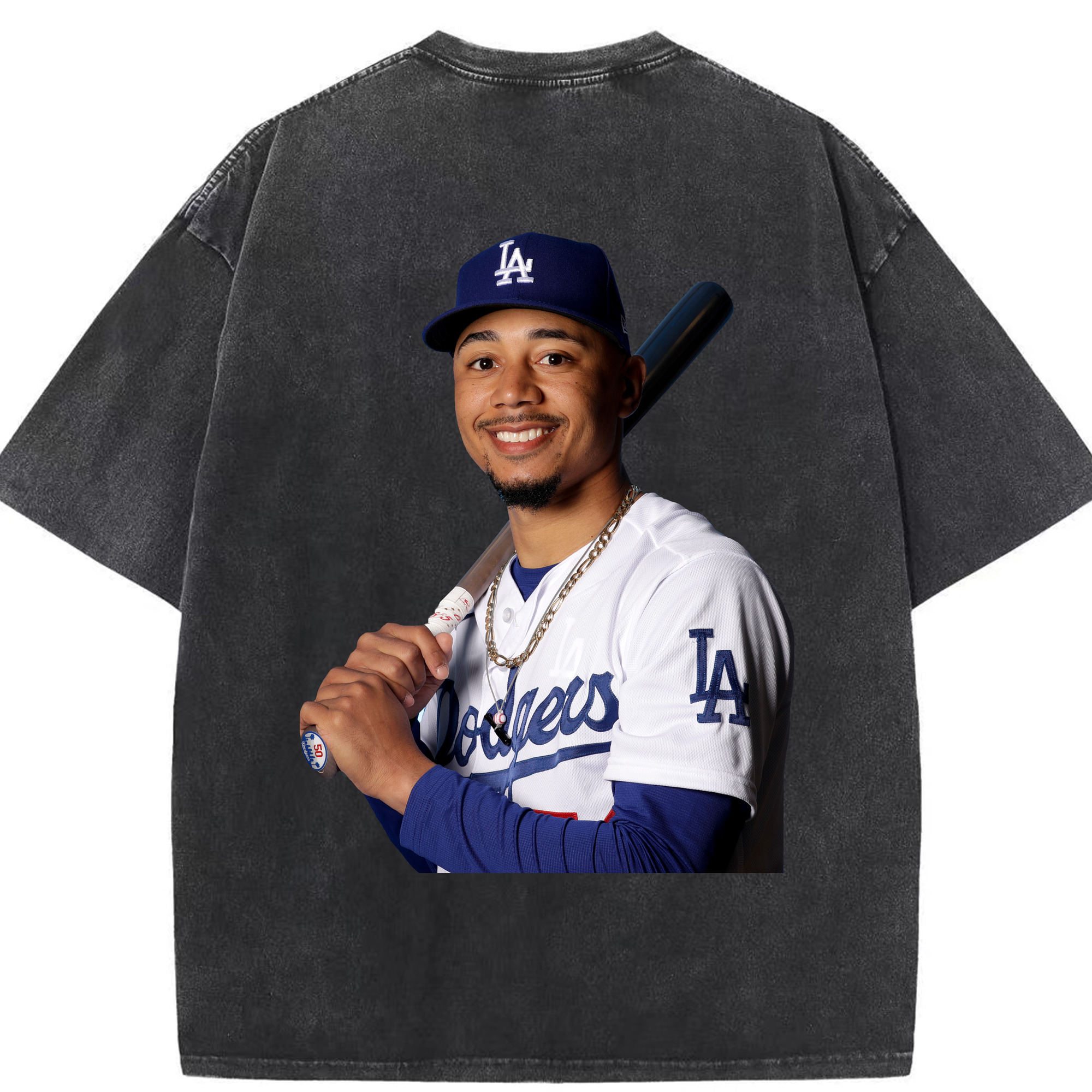  Washed Vintage 230g Cotton Oversized T-Shirt With Back Heat Transfer Print – Soft, Lightweight & Stylish – Comfortable Casual Wear For Sports & Everyday Use