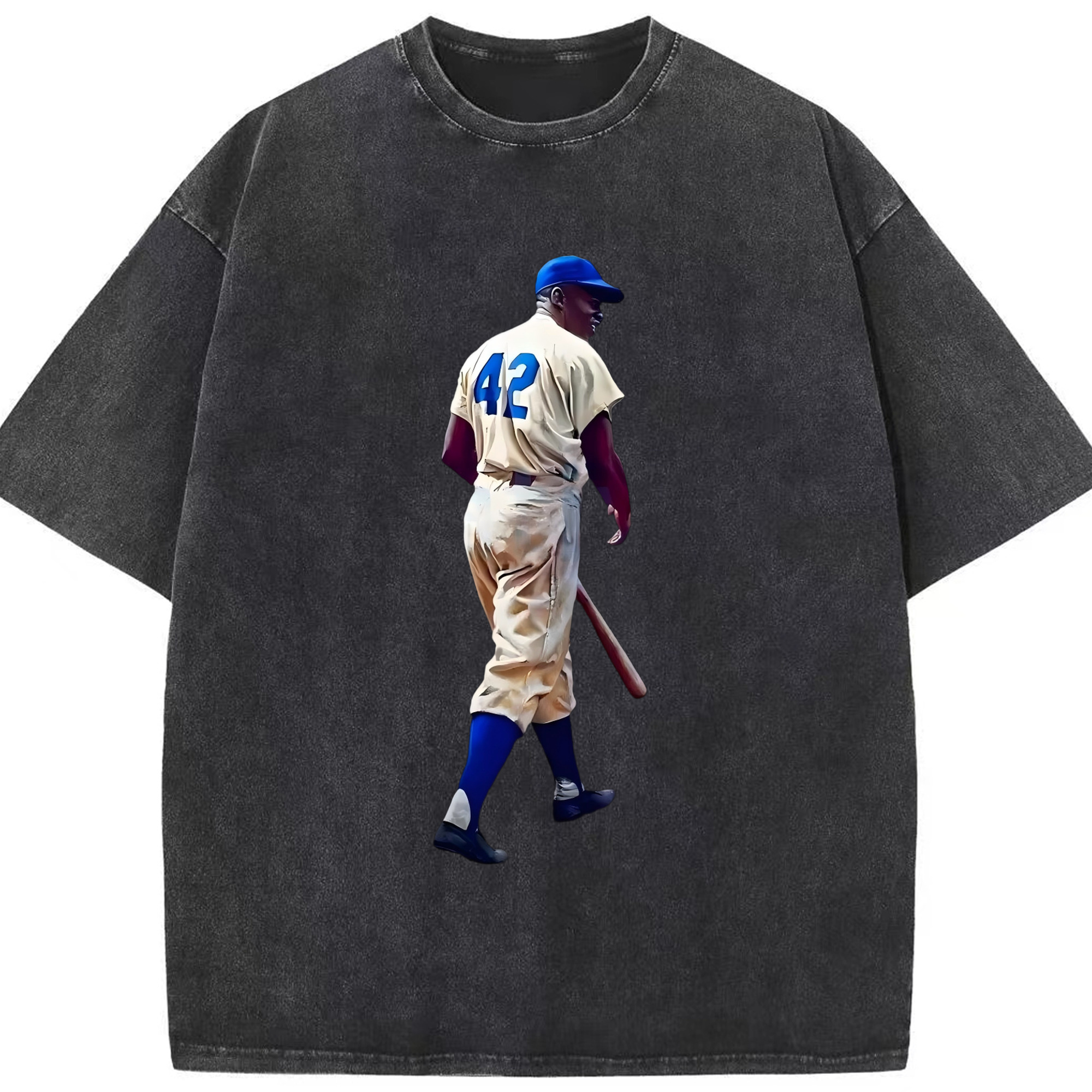  Washed Vintage Look 230g Cotton Oversized T-Shirt With Front Heat Transfer Print – Soft, Lightweight, Stylish Fit – Comfortable Casual Wear For Sports & Everyday Use