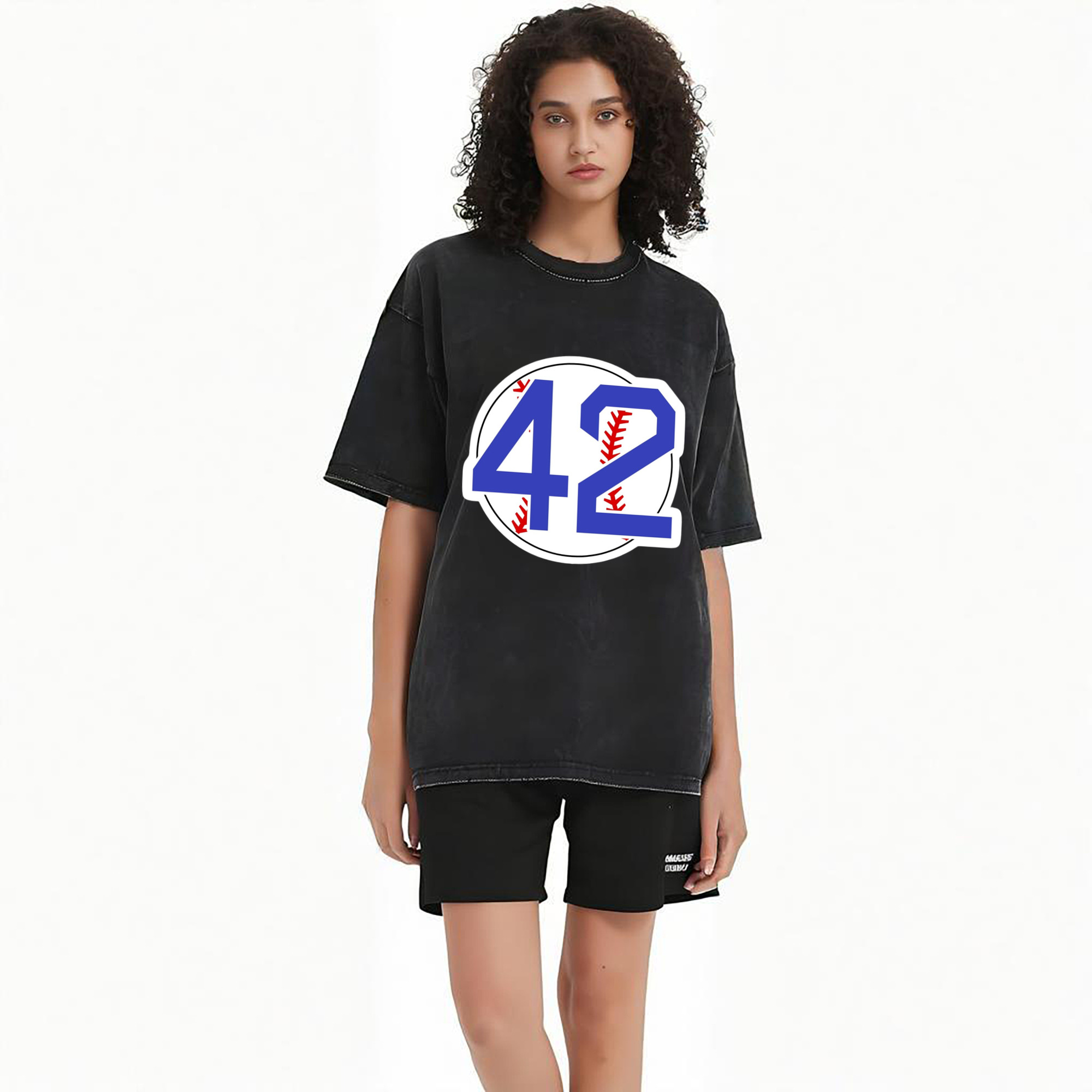  Washed Vintage Look 230g Cotton Oversized T-Shirt With Front Heat Transfer Print – Soft, Lightweight, Stylish Fit – Comfortable Casual Wear For Sports & Everyday Use