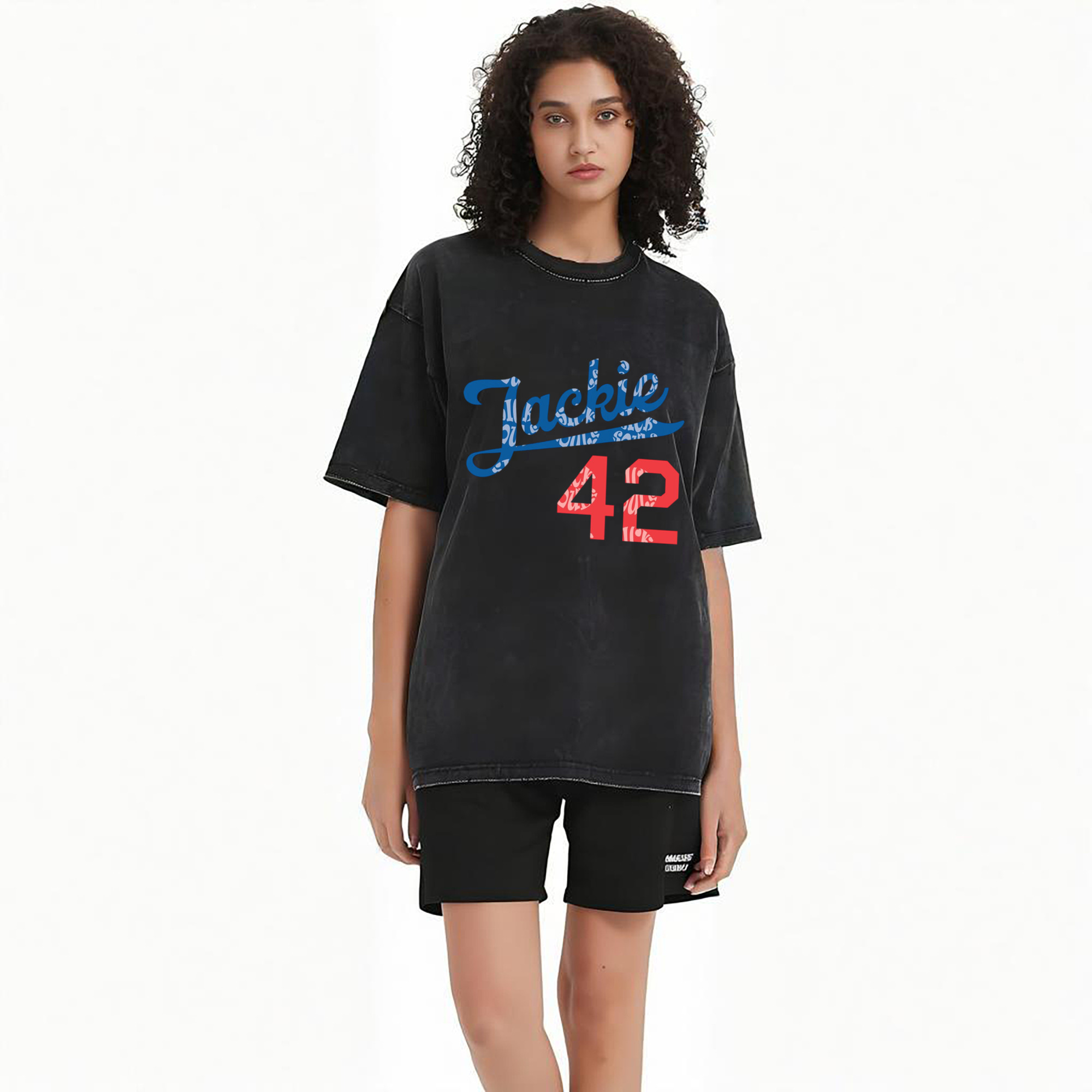  Washed Vintage Look 230g Cotton Oversized T-Shirt With Front Heat Transfer Print – Soft, Lightweight, Stylish Fit – Comfortable Casual Wear For Sports & Everyday Use