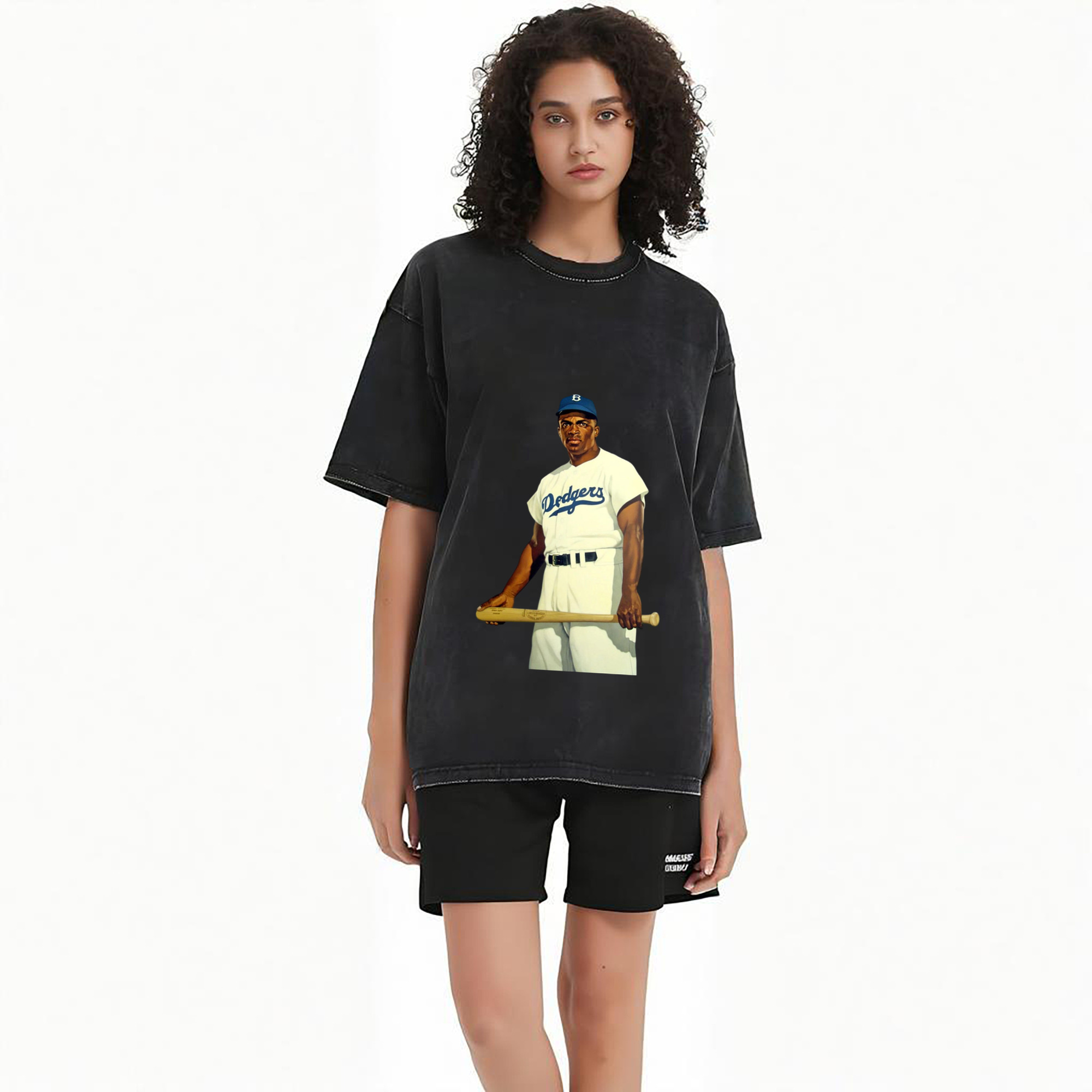  Washed Vintage Look 230g Cotton Oversized T-Shirt With Front Heat Transfer Print – Soft, Lightweight, Stylish Fit – Comfortable Casual Wear For Sports & Everyday Use