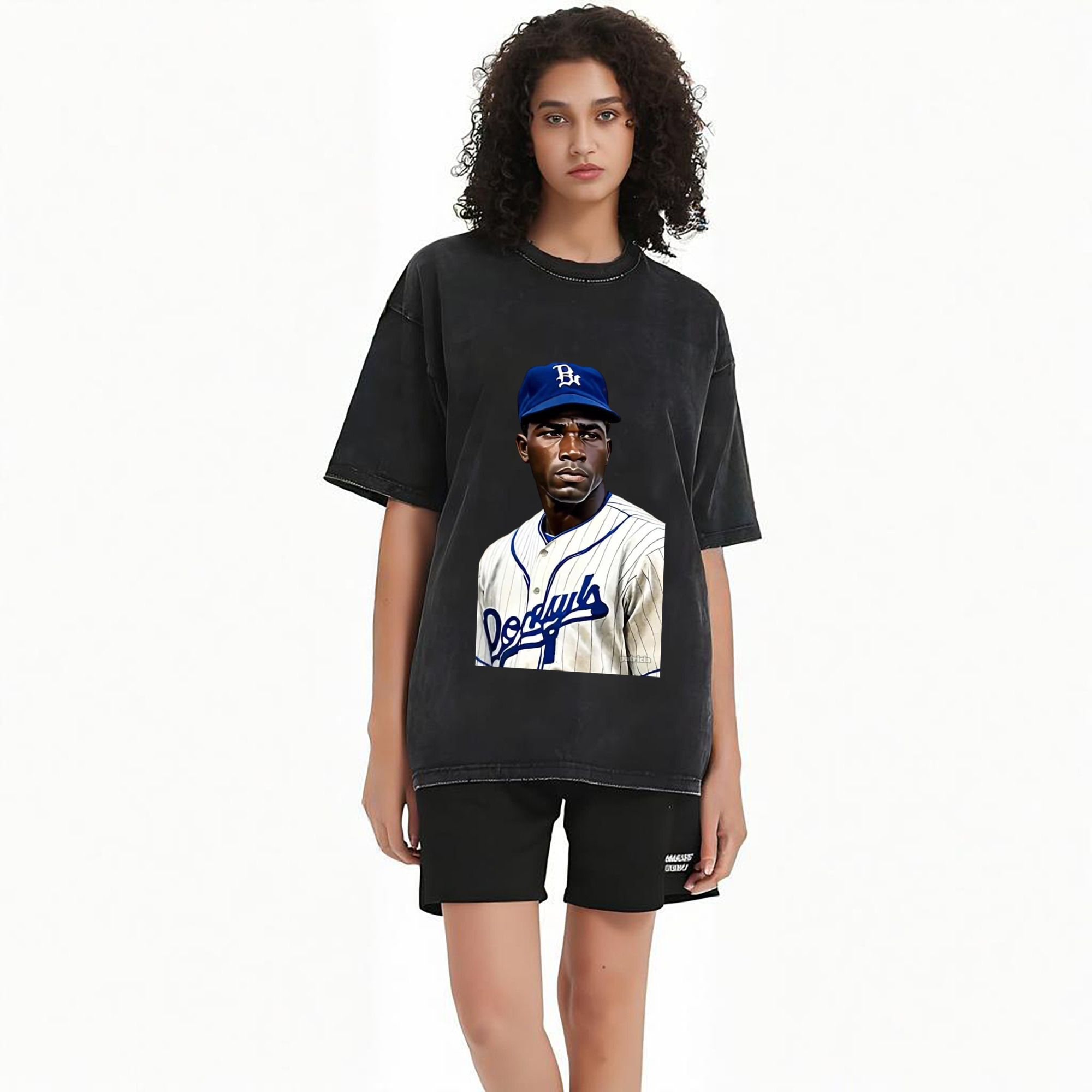  Washed Vintage Look 230g Cotton Oversized T-Shirt With Front Heat Transfer Print – Soft, Lightweight, Stylish Fit – Comfortable Casual Wear For Sports & Everyday Use