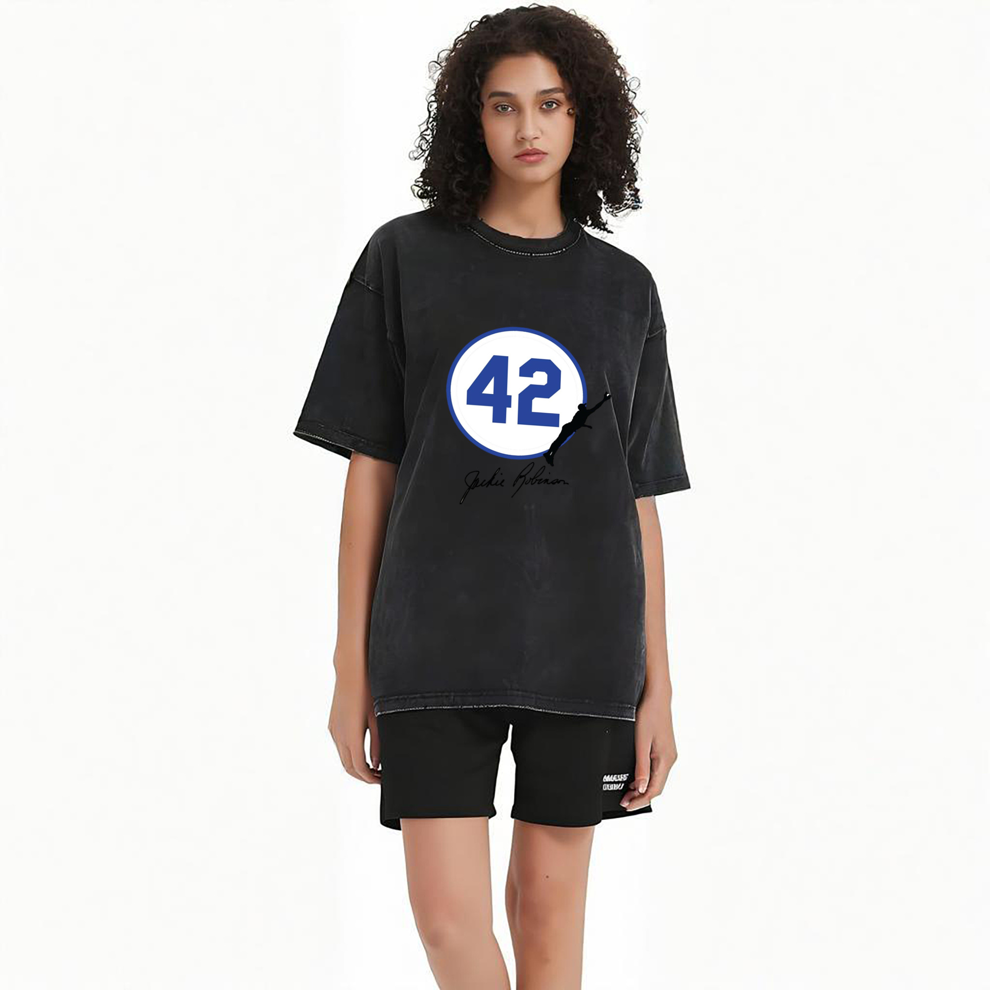  Washed Vintage Look 230g Cotton Oversized T-Shirt With Front Heat Transfer Print – Soft, Lightweight, Stylish Fit – Comfortable Casual Wear For Sports & Everyday Use
