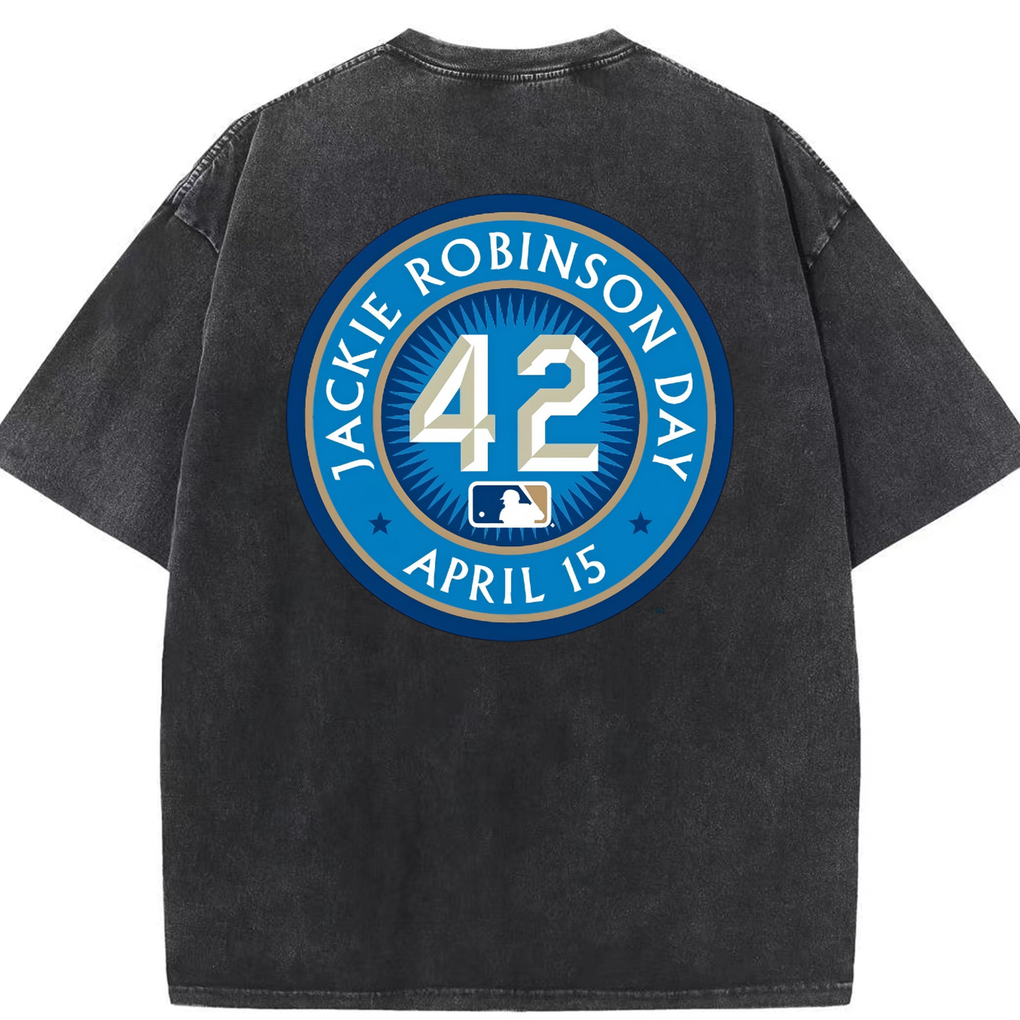  Washed Vintage 230g Cotton Oversized T-Shirt With Back Heat Transfer Print – Soft, Lightweight & Stylish – Comfortable Casual Wear For Sports & Everyday Use