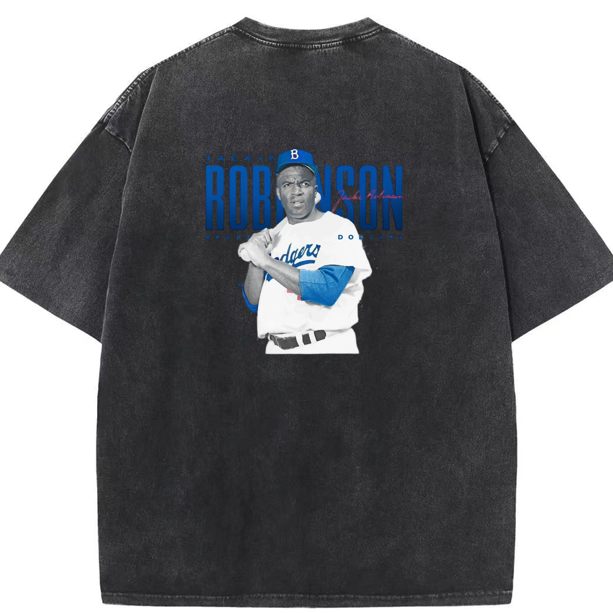  Washed Vintage 230g Cotton Oversized T-Shirt With Back Heat Transfer Print – Soft, Lightweight & Stylish – Comfortable Casual Wear For Sports & Everyday Use