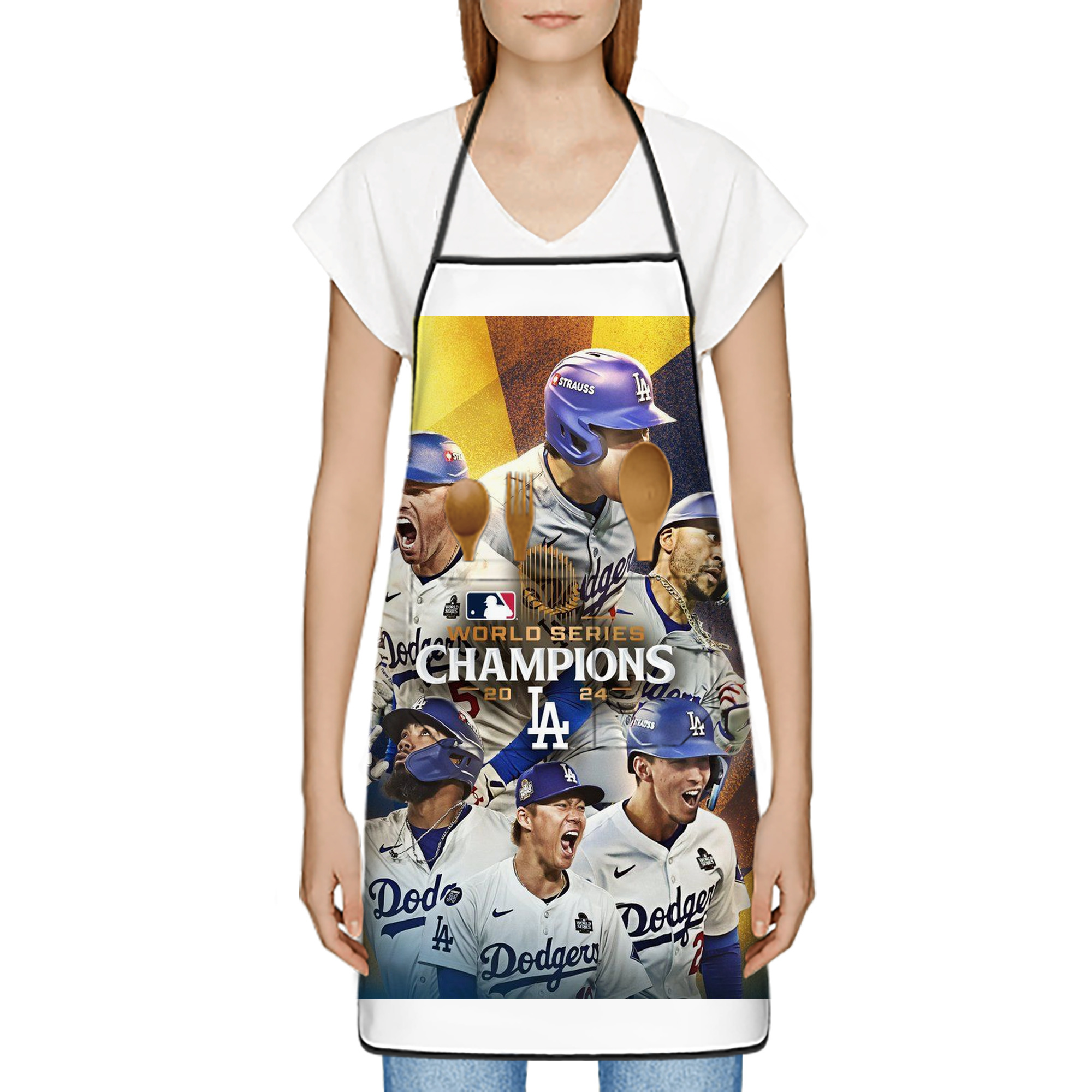  Stain-Resistant Polyester Apron With Pocket – Full Print, Waterproof, Anti-Wrinkle, Anti-Pilling – Ideal For Kitchen, BBQ, Restaurant, Salon & More