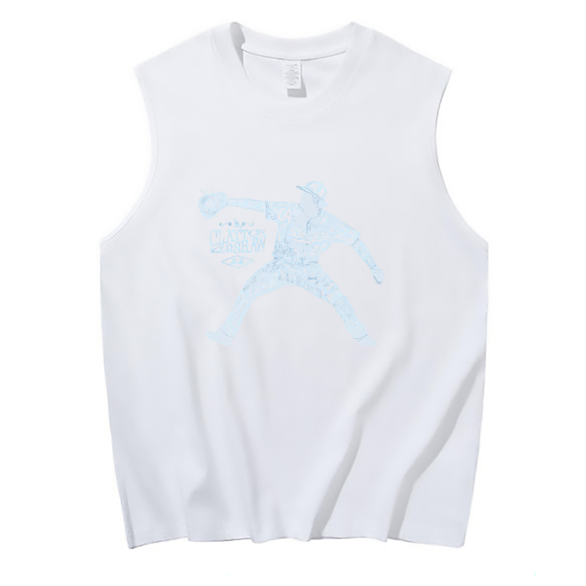  210g Combed Cotton Tank Top With Front Heat Transfer Print – Soft, Lightweight, Fitted Design – Stylish & Comfortable Casual Wear For Sports & Everyday Use