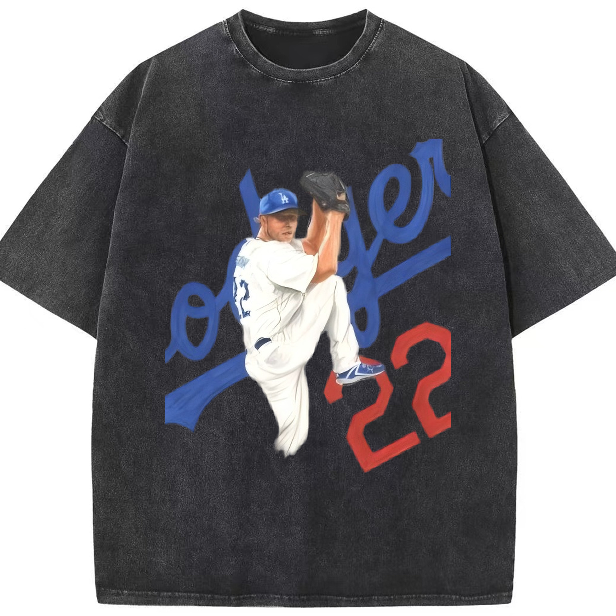  Washed Vintage Look 230g Cotton Oversized T-Shirt With Front Heat Transfer Print – Soft, Lightweight, Stylish Fit – Comfortable Casual Wear For Sports & Everyday Use